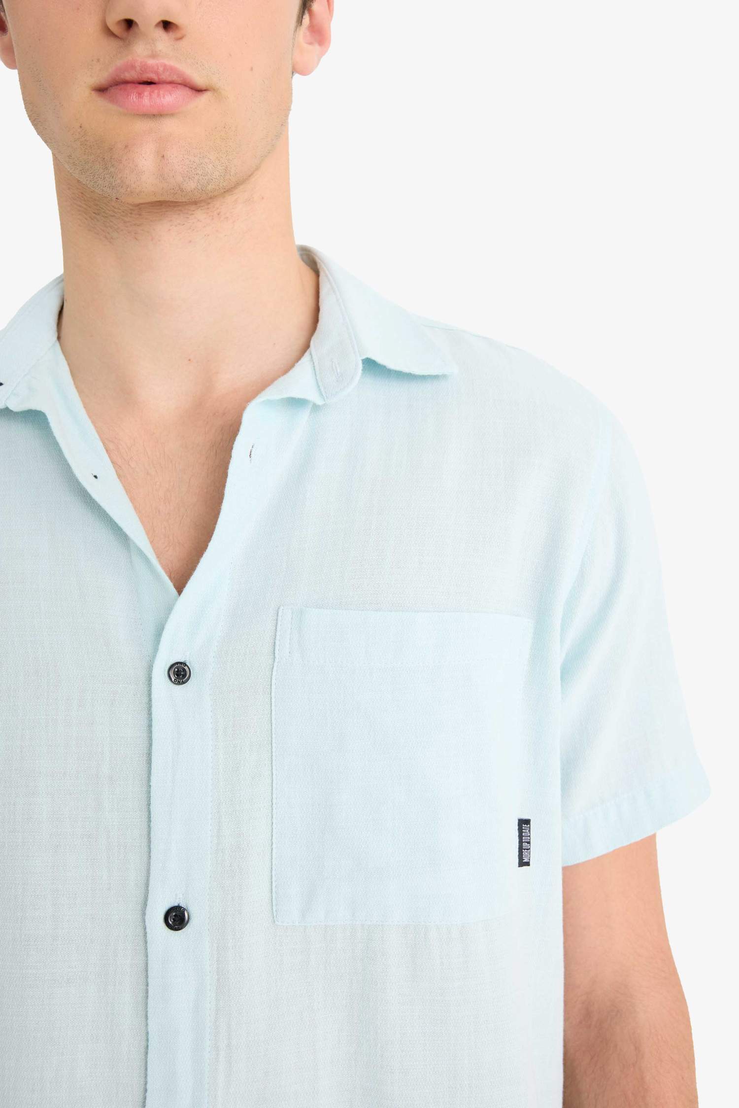 %100 Pamuk Regular Fit Yazlık Kısa Kollu Gömlek