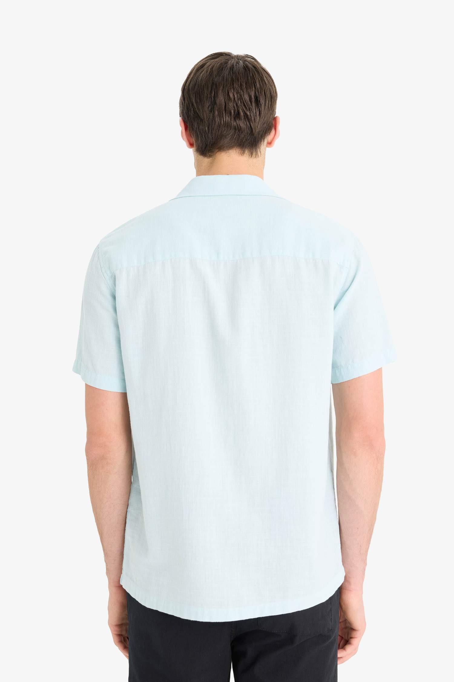 %100 Pamuk Regular Fit Yazlık Kısa Kollu Gömlek