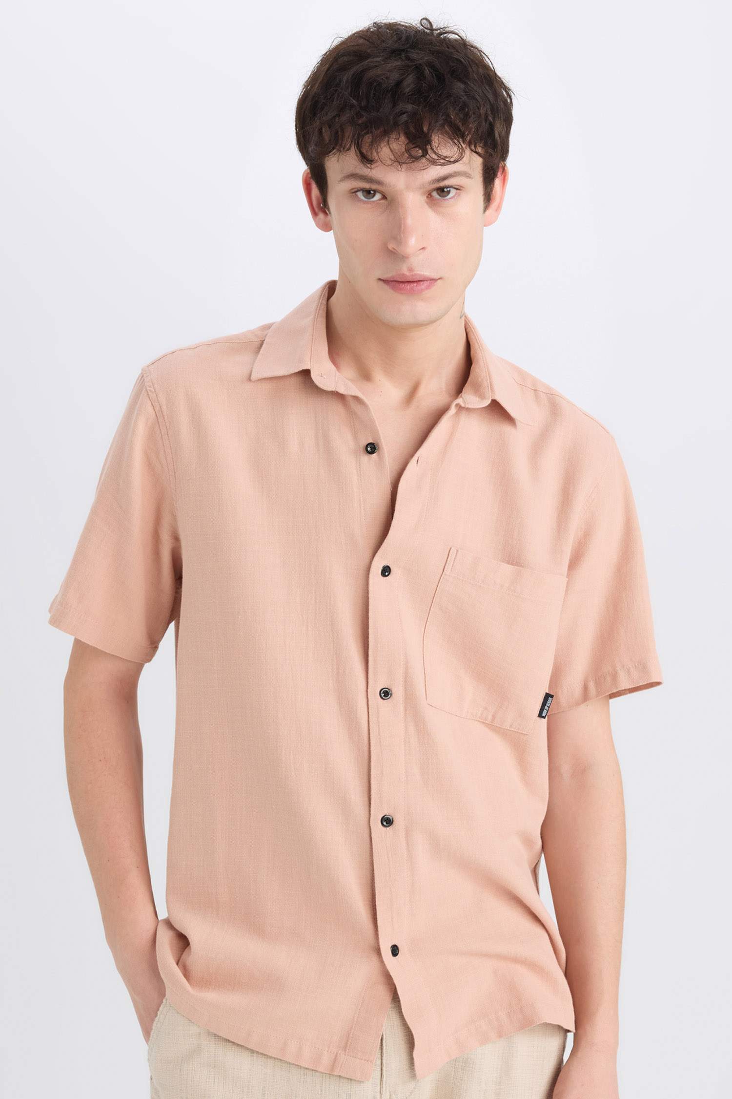 %100 Pamuk Regular Fit Yazlık Kısa Kollu Gömlek