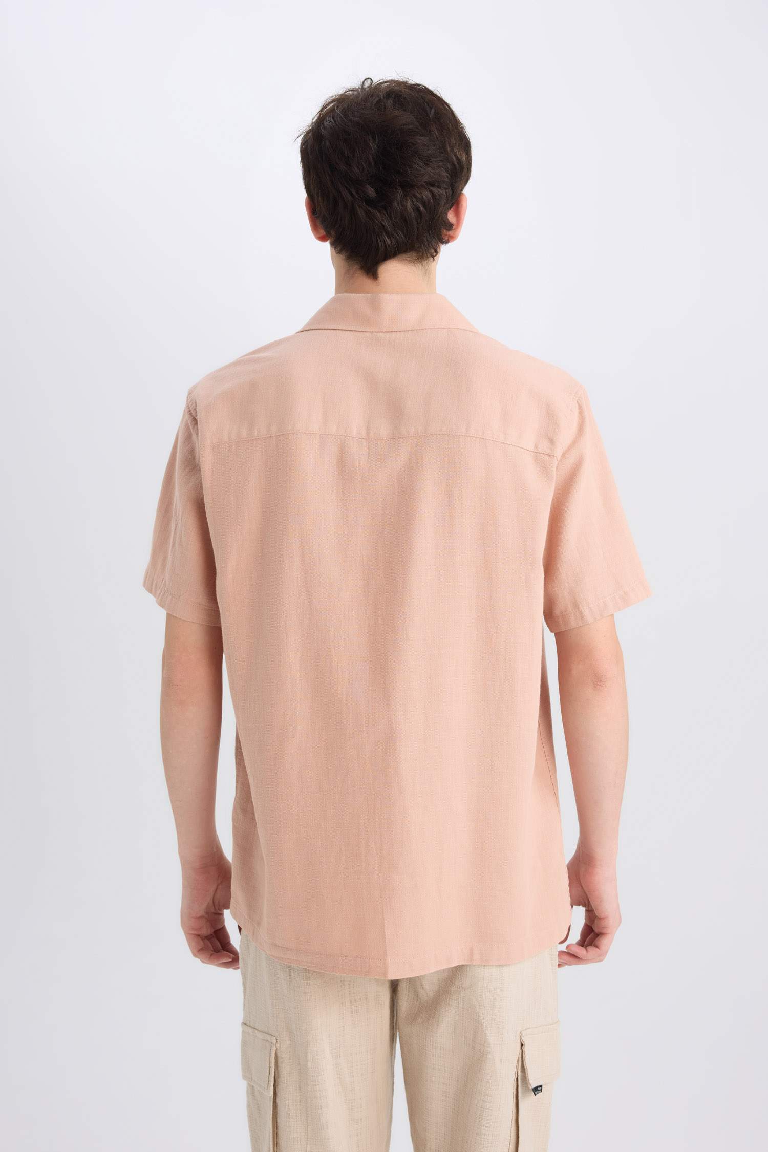 %100 Pamuk Regular Fit Yazlık Kısa Kollu Gömlek