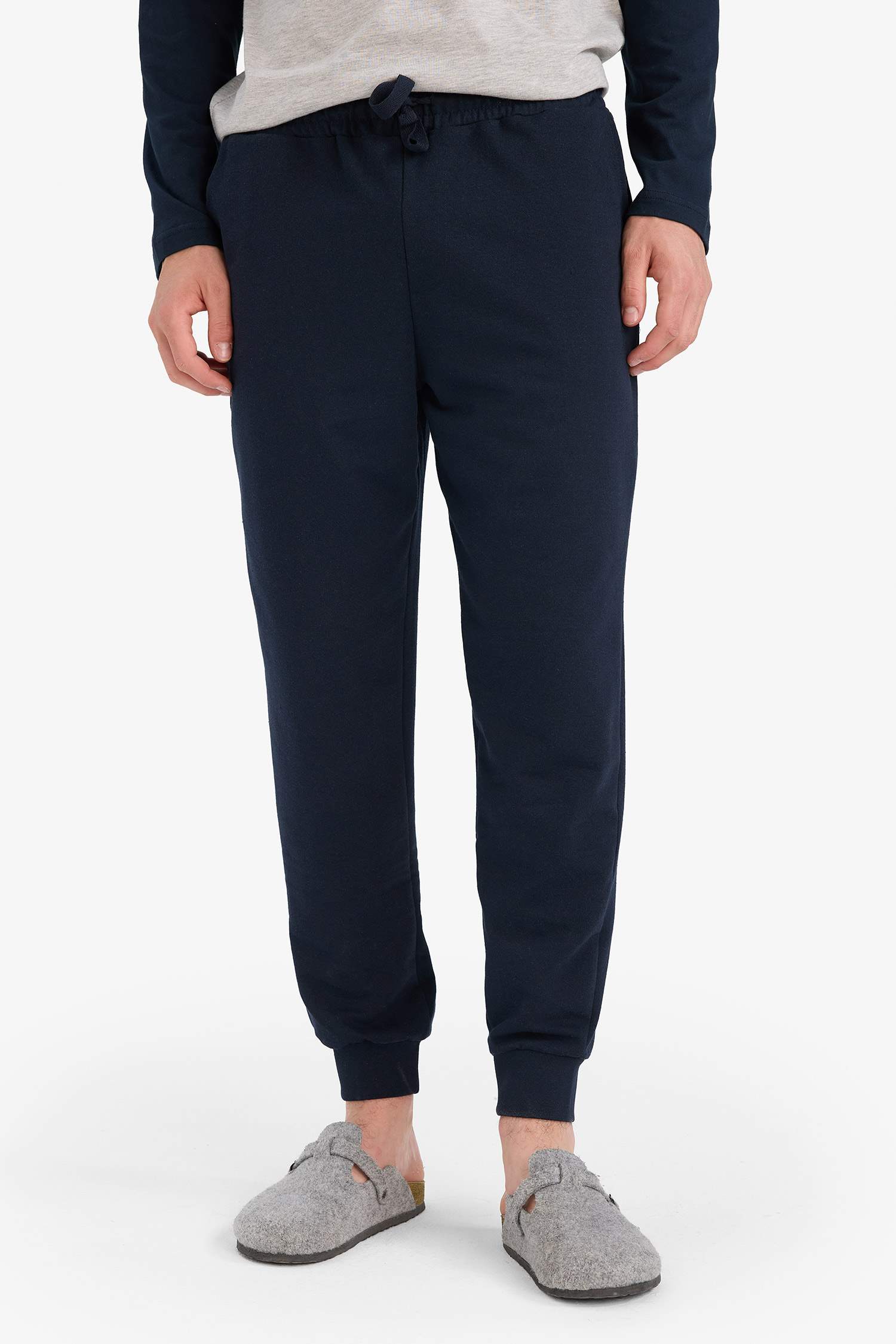 Regular Fit Pijama Takımı Baskılı Uzun Kollu Üst Uzun Alt