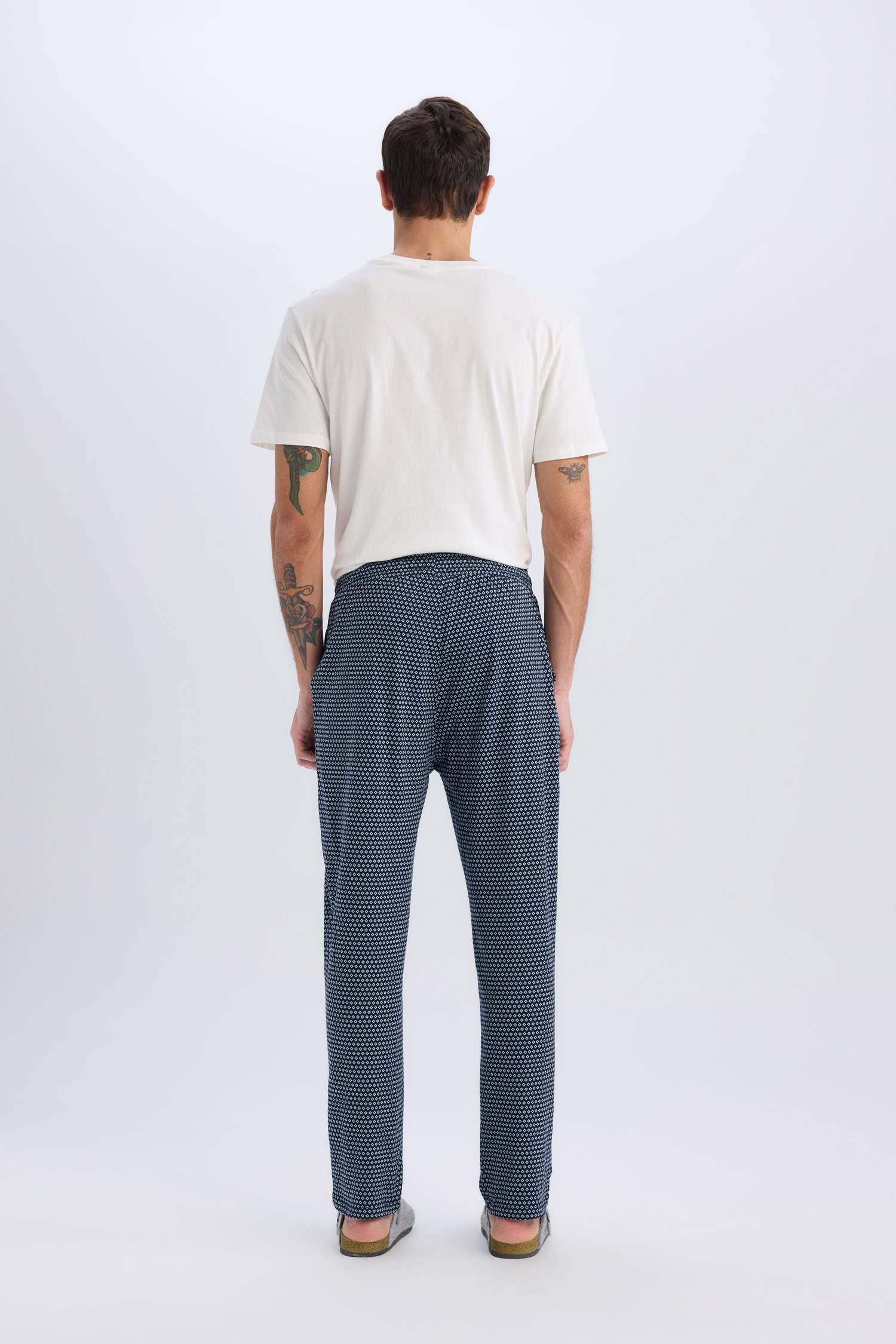 Regular Fit Printed Knitted Bottoms