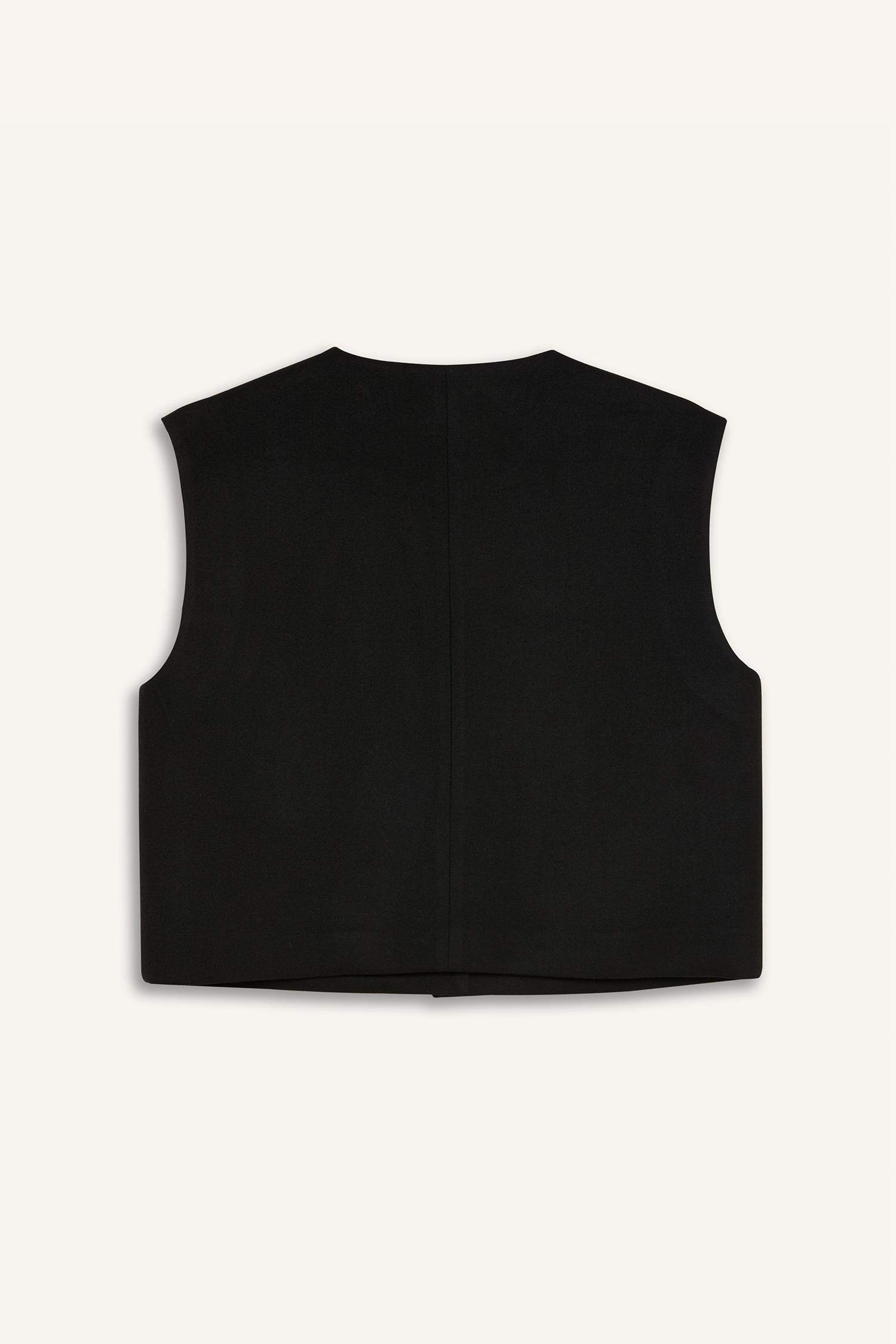 Crew Neck Straight Basic Vest