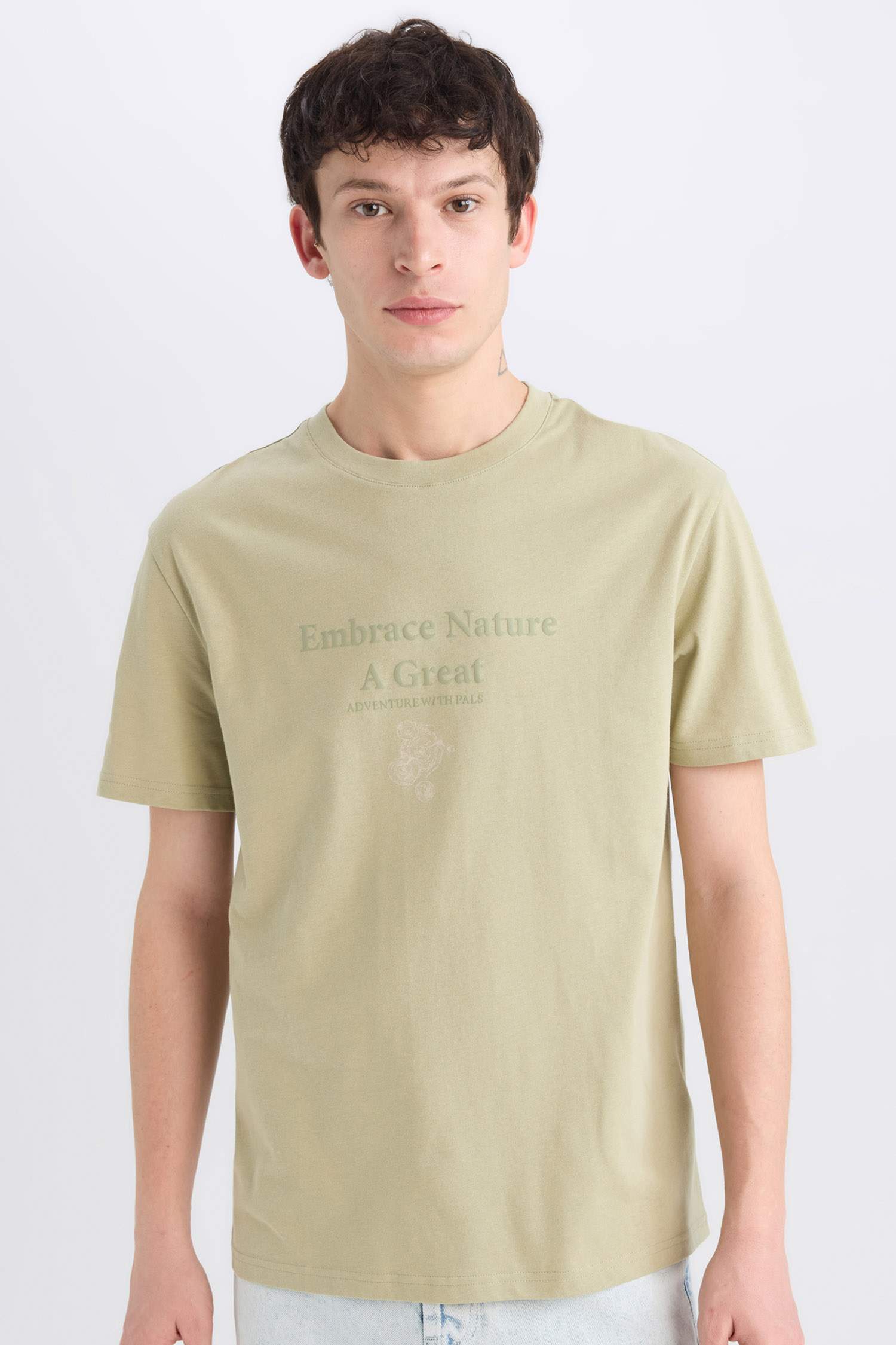 Regular Fit Crew Neck Short Sleeve T-Shirt