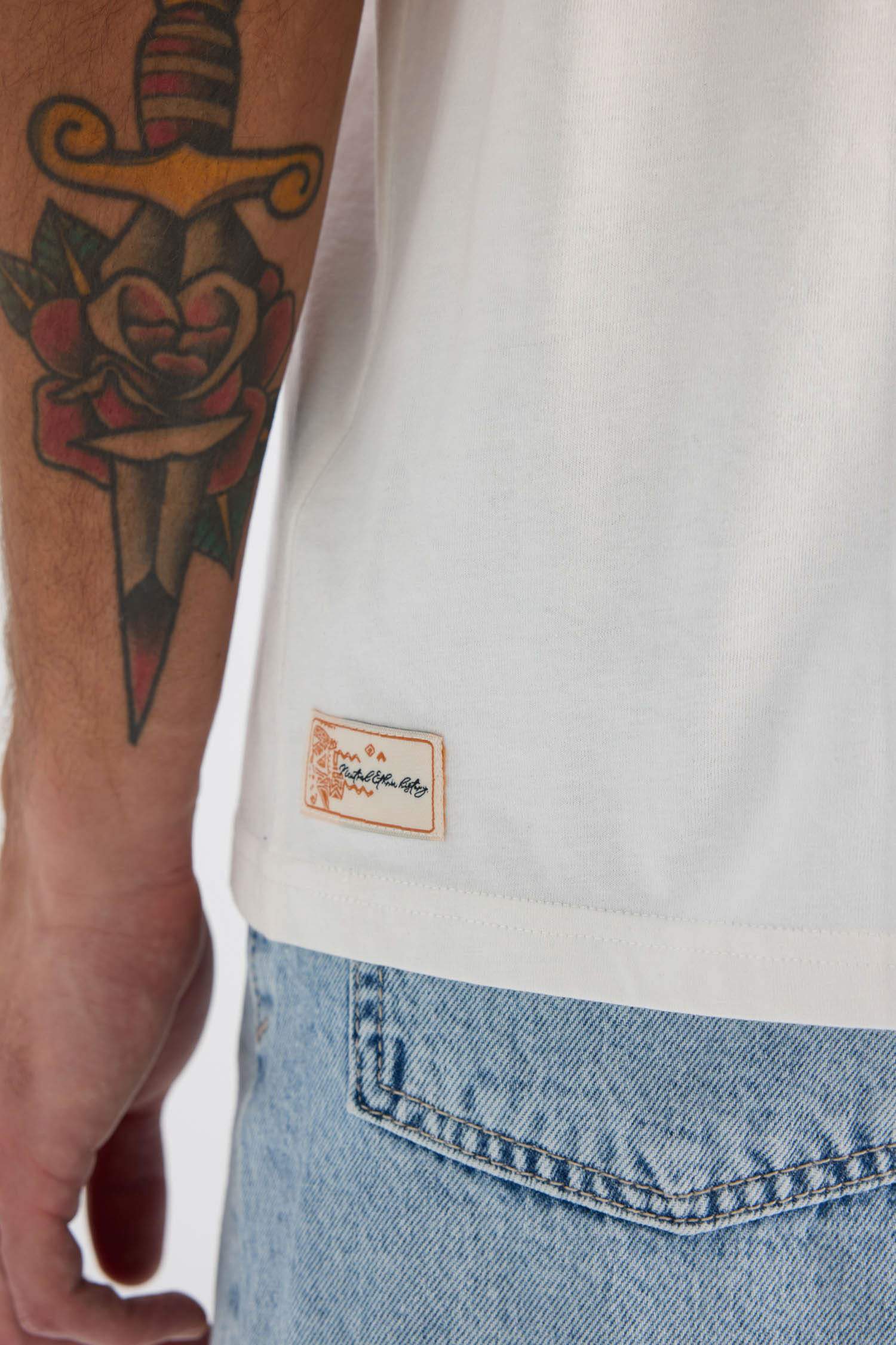 تيشيرت مطبوع أوفر سايز برقبة مستديرة