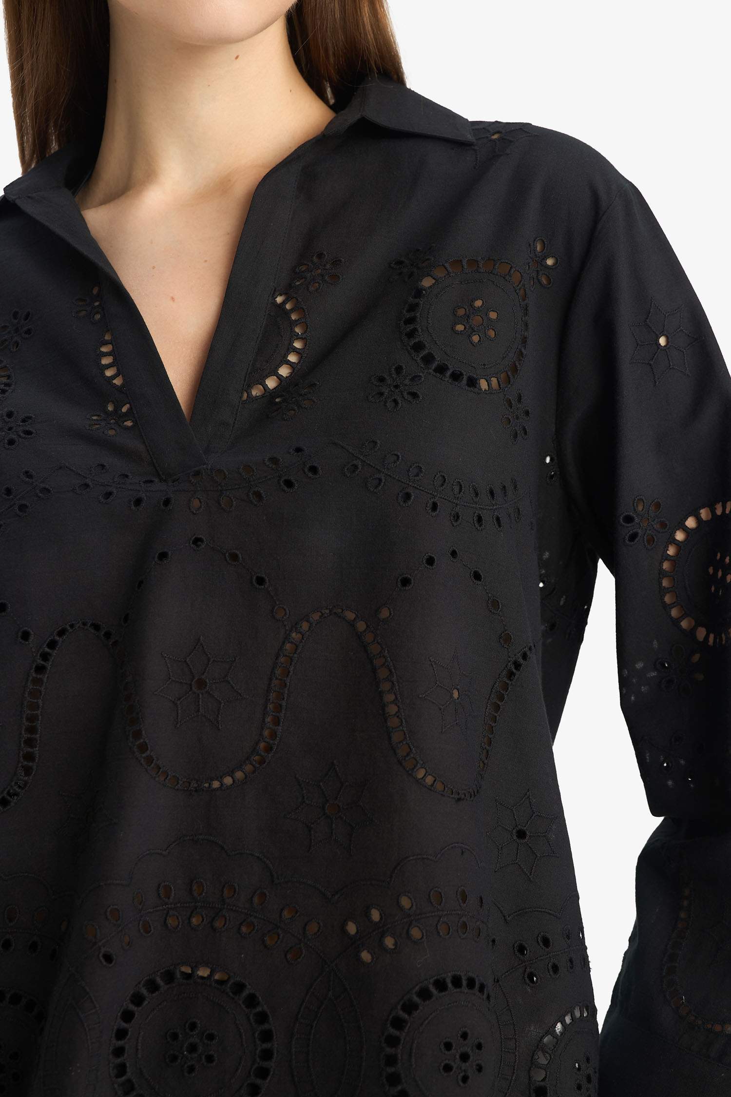 Regular Fit Brode Plaj Gömleği-Fall in Love