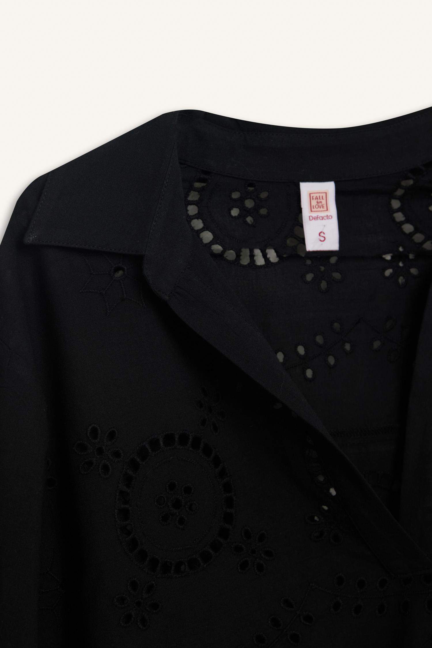 Regular Fit Brode Plaj Gömleği-Fall in Love