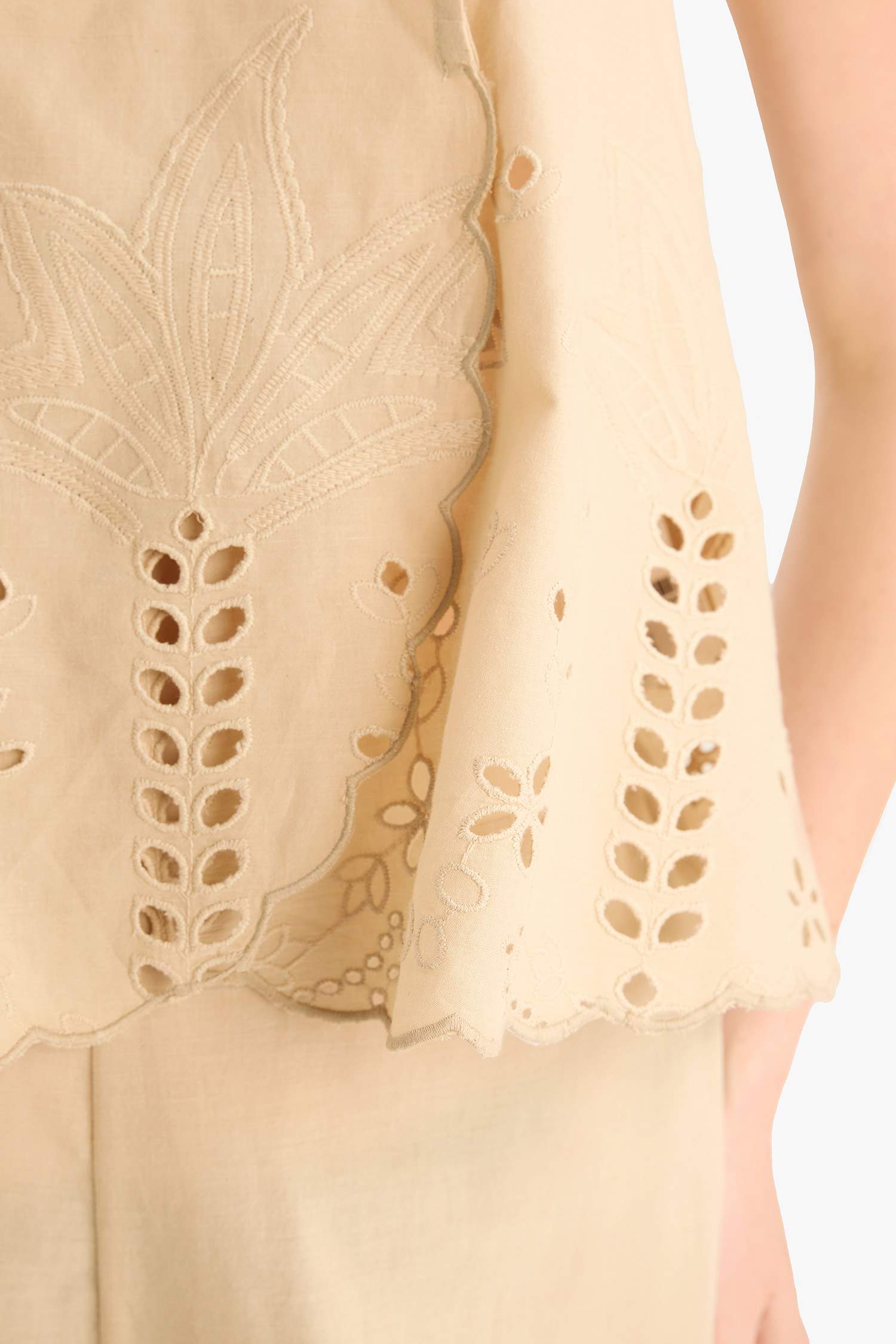 Fall in Love Regular Fit Embroidered Beach Wear