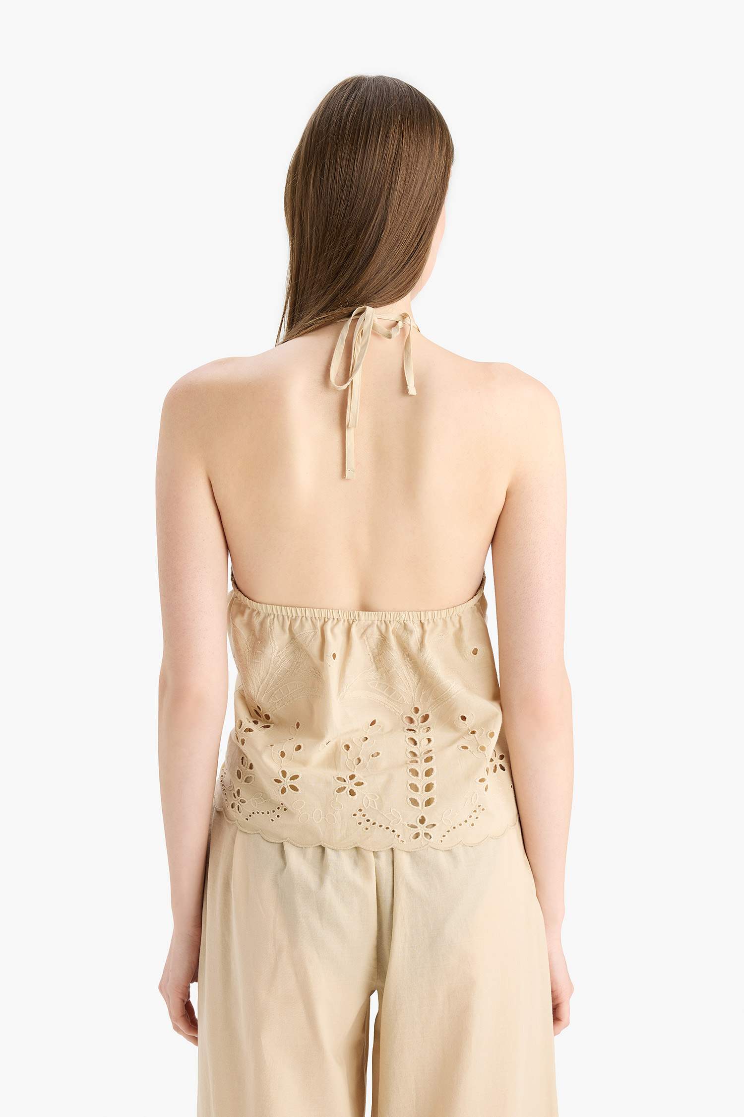 Fall in Love Regular Fit Embroidered Beach Wear