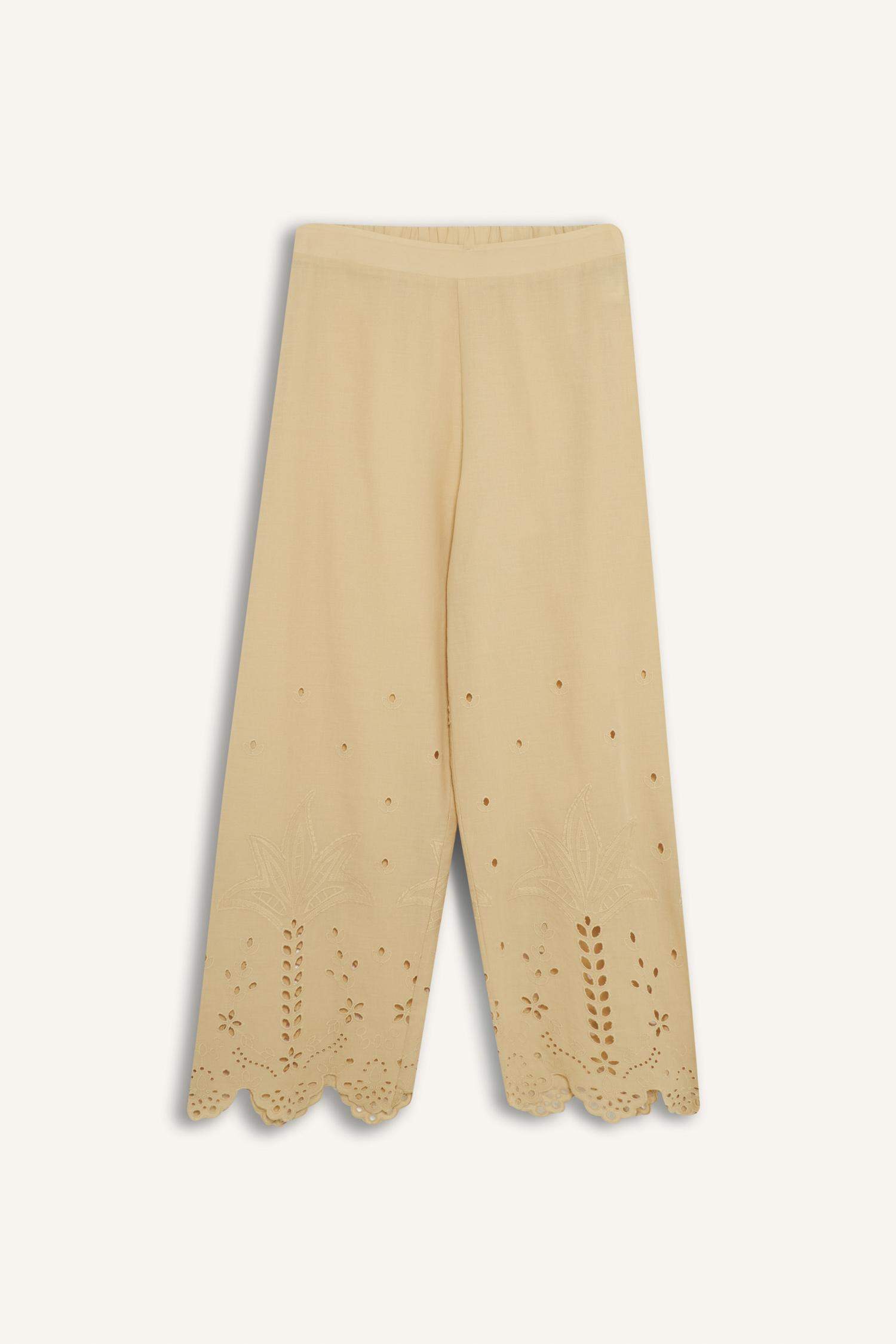 Regular Fit Brode Plaj Pantolonu-Fall in Love