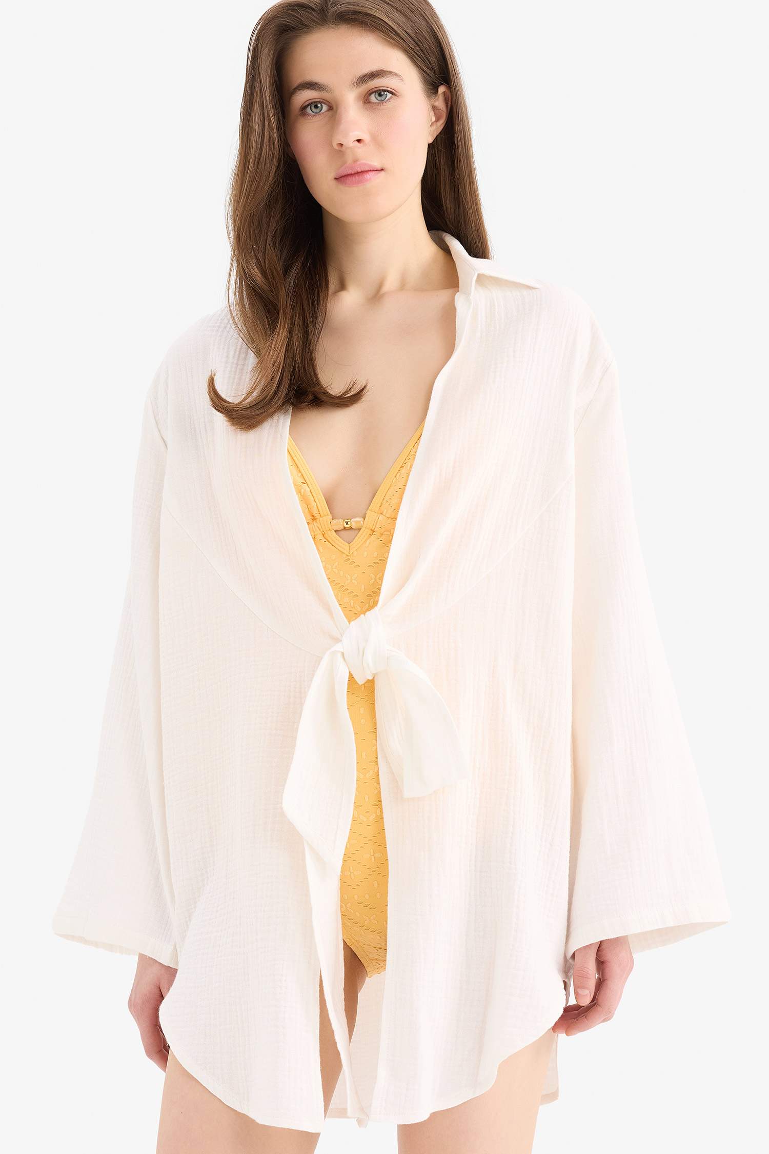 Fall in Love Regular Fit Muslin Beachwear