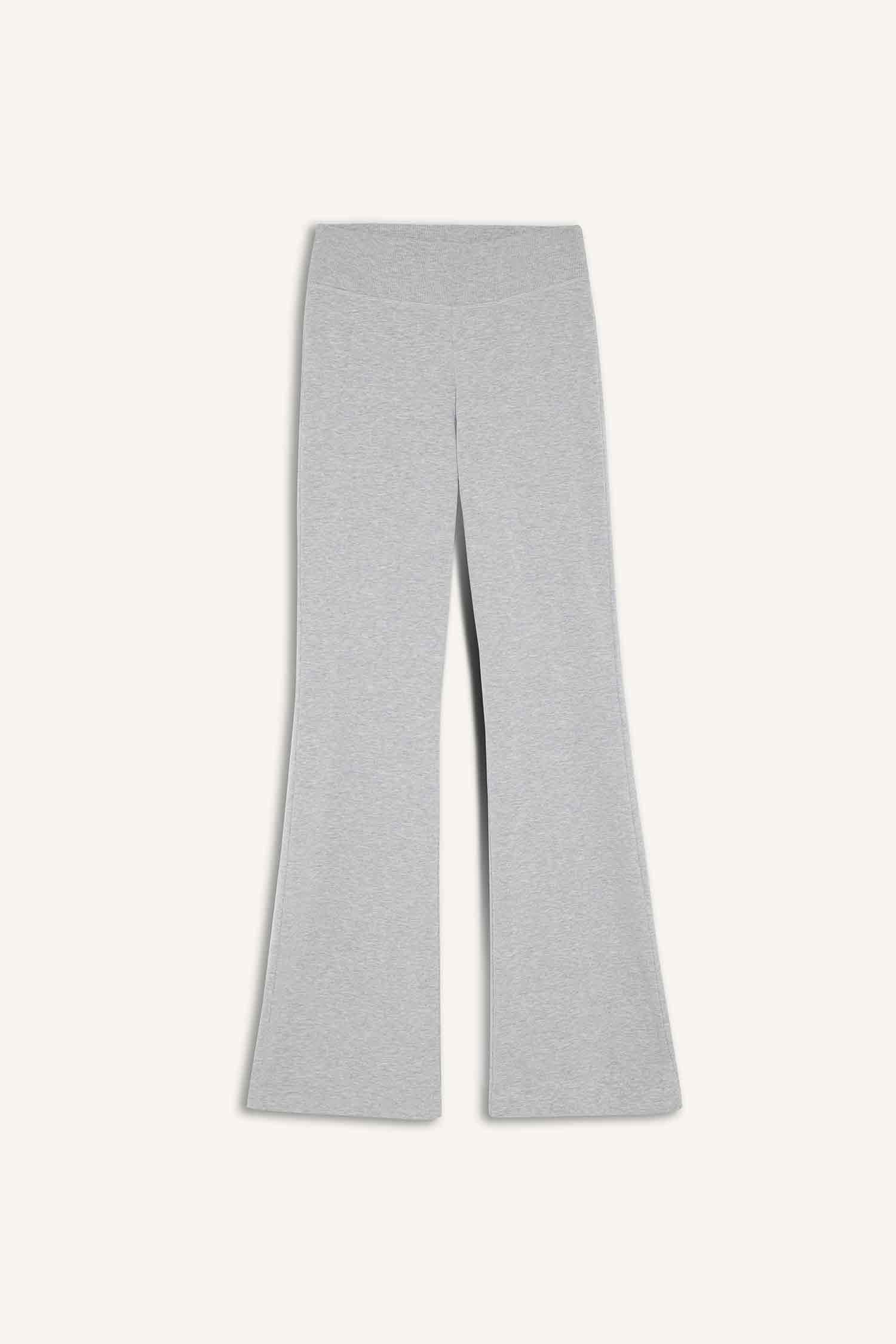Flare Fit Ribbed Trousers