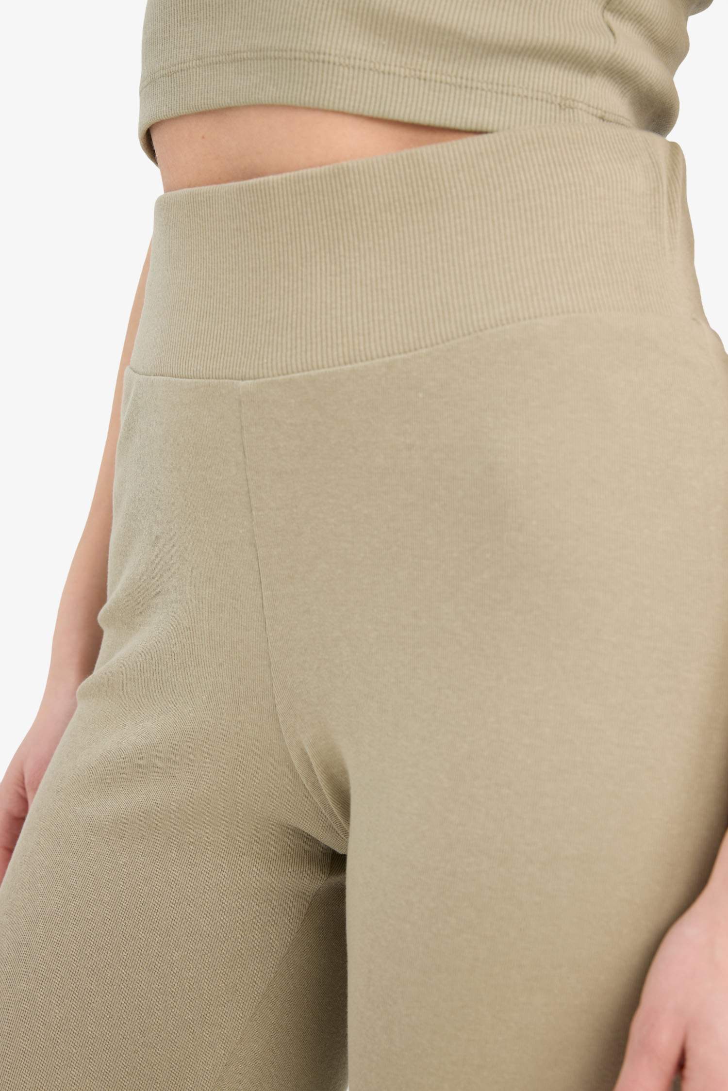 Flare Fit Ribbed Trousers