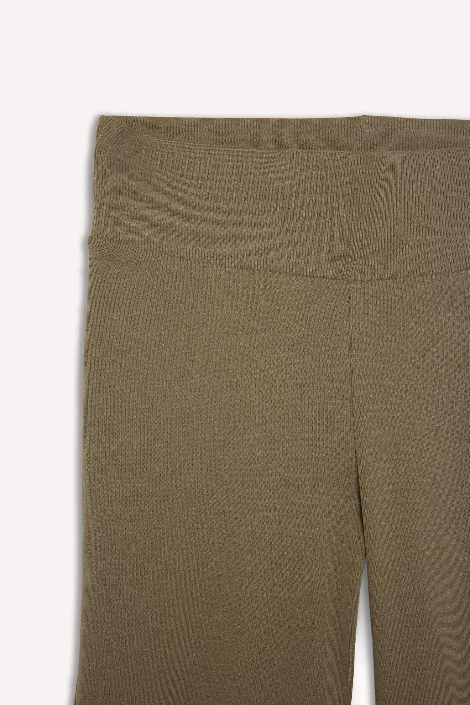 Flare Fit Ribbed Trousers