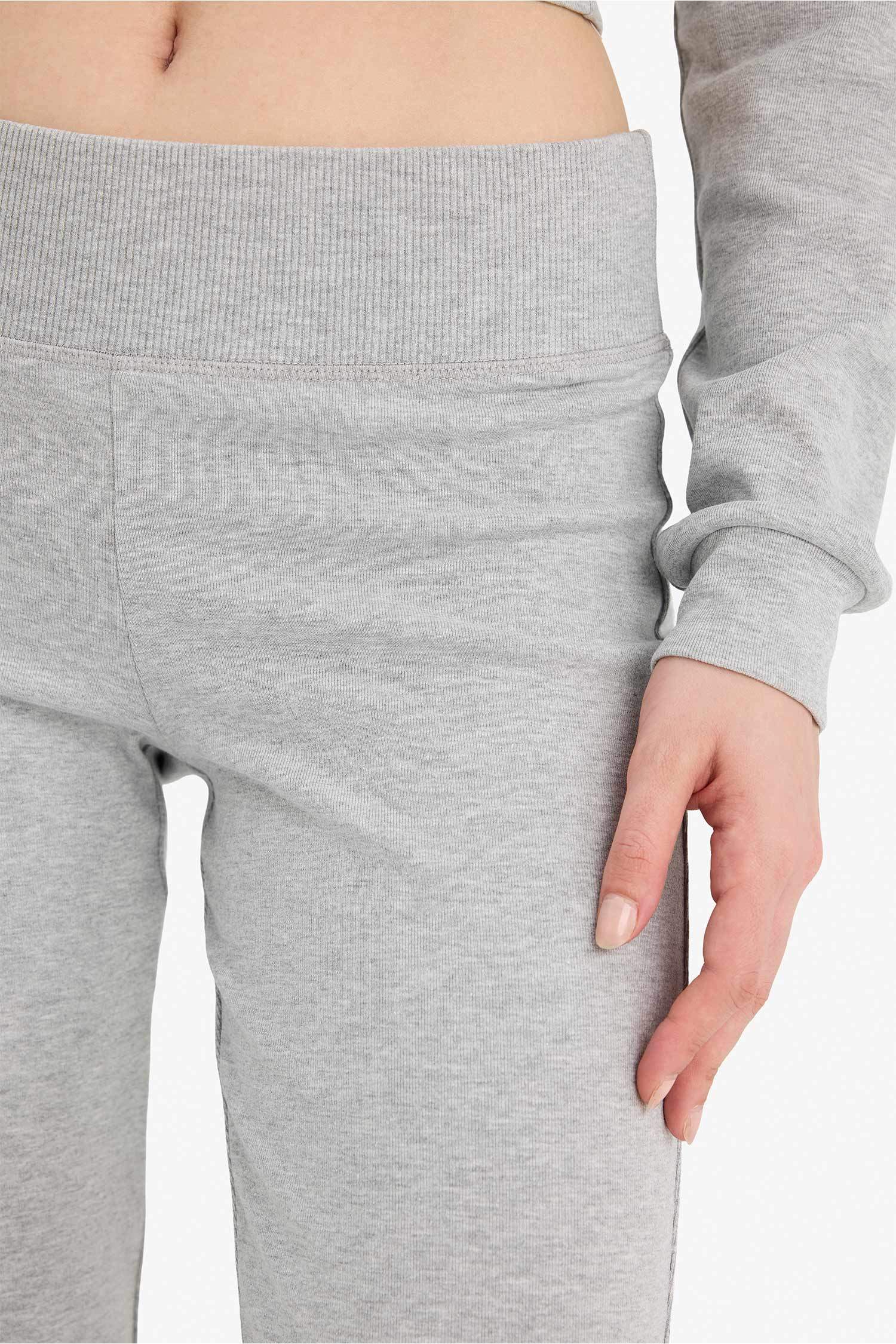 Flare Fit Ribbed Trousers