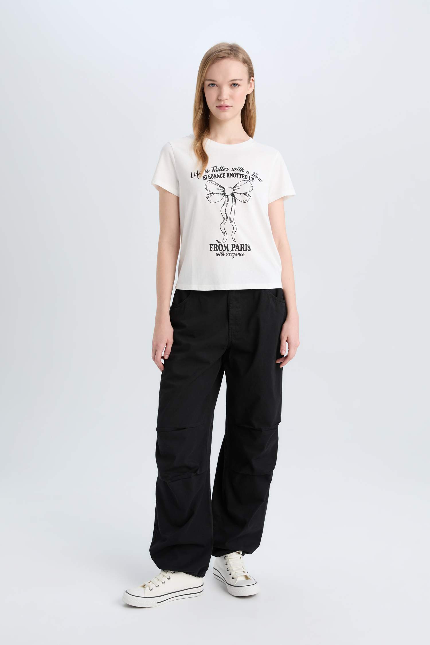 Regular Fit Crew Neck Printed Short Sleeve T-Shirt