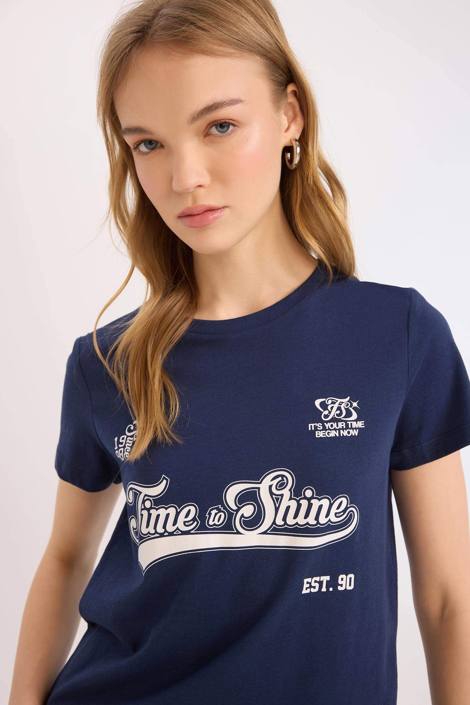 Coool Regular Fit Bisiklet Yaka Baskılı Kısa Kollu Tişört