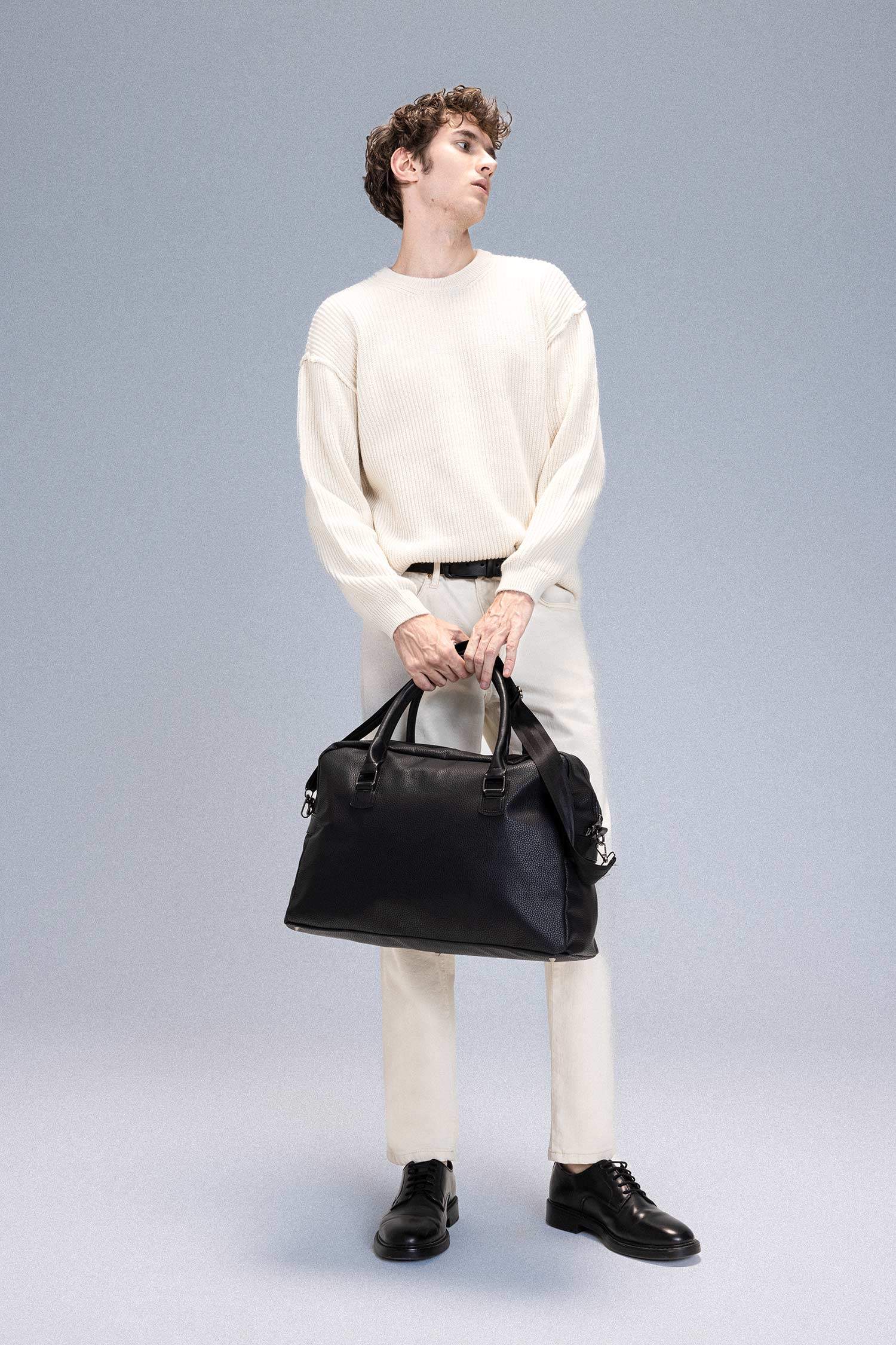 Спортивная сумка из искусственной кожи для мужчин