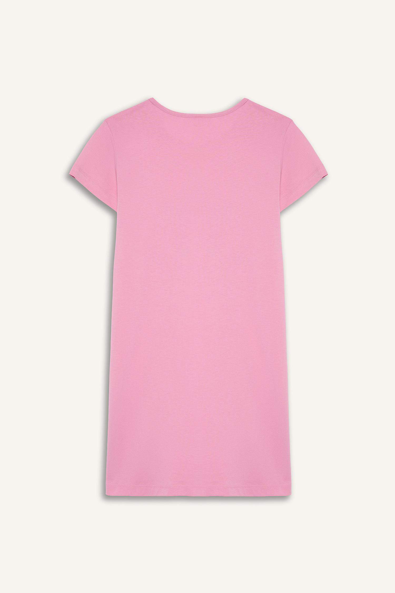 Girl Animal Patterned Long Sleeve Dress