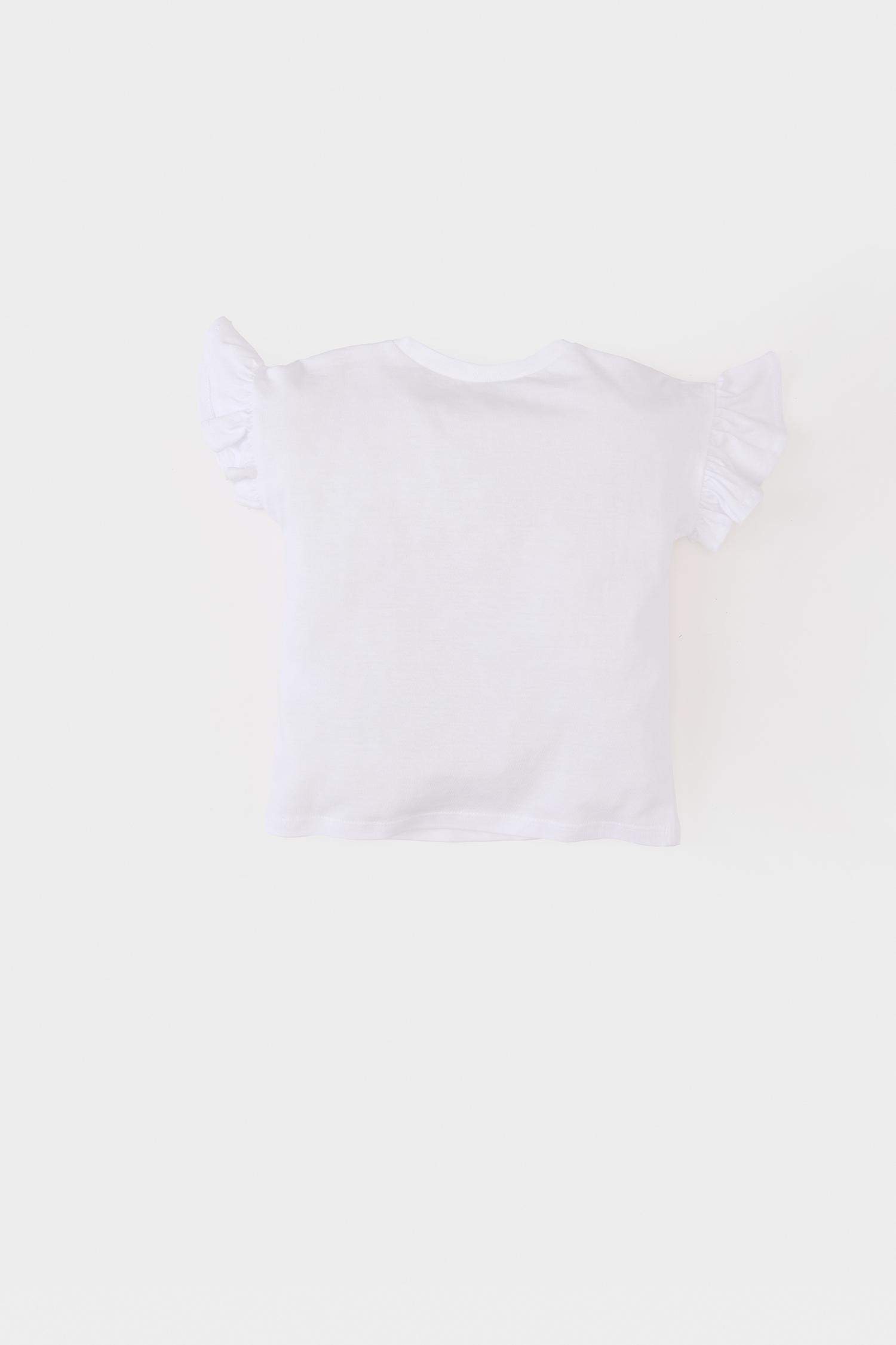 تيشيرت بناتي فلورال نص ردن قصة عادية وياخة مستديرة