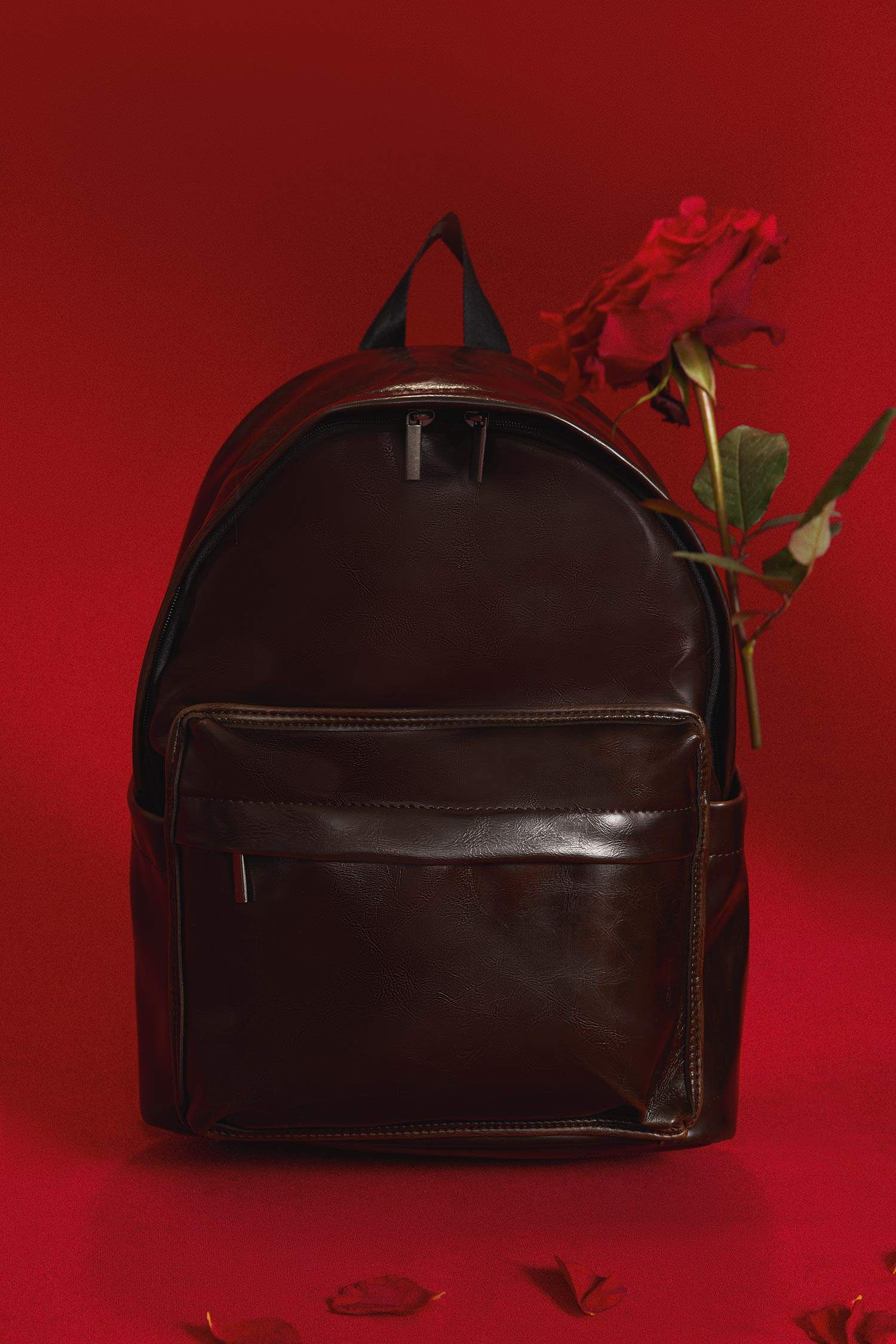 Erkek Suni Deri Sırt Çantası