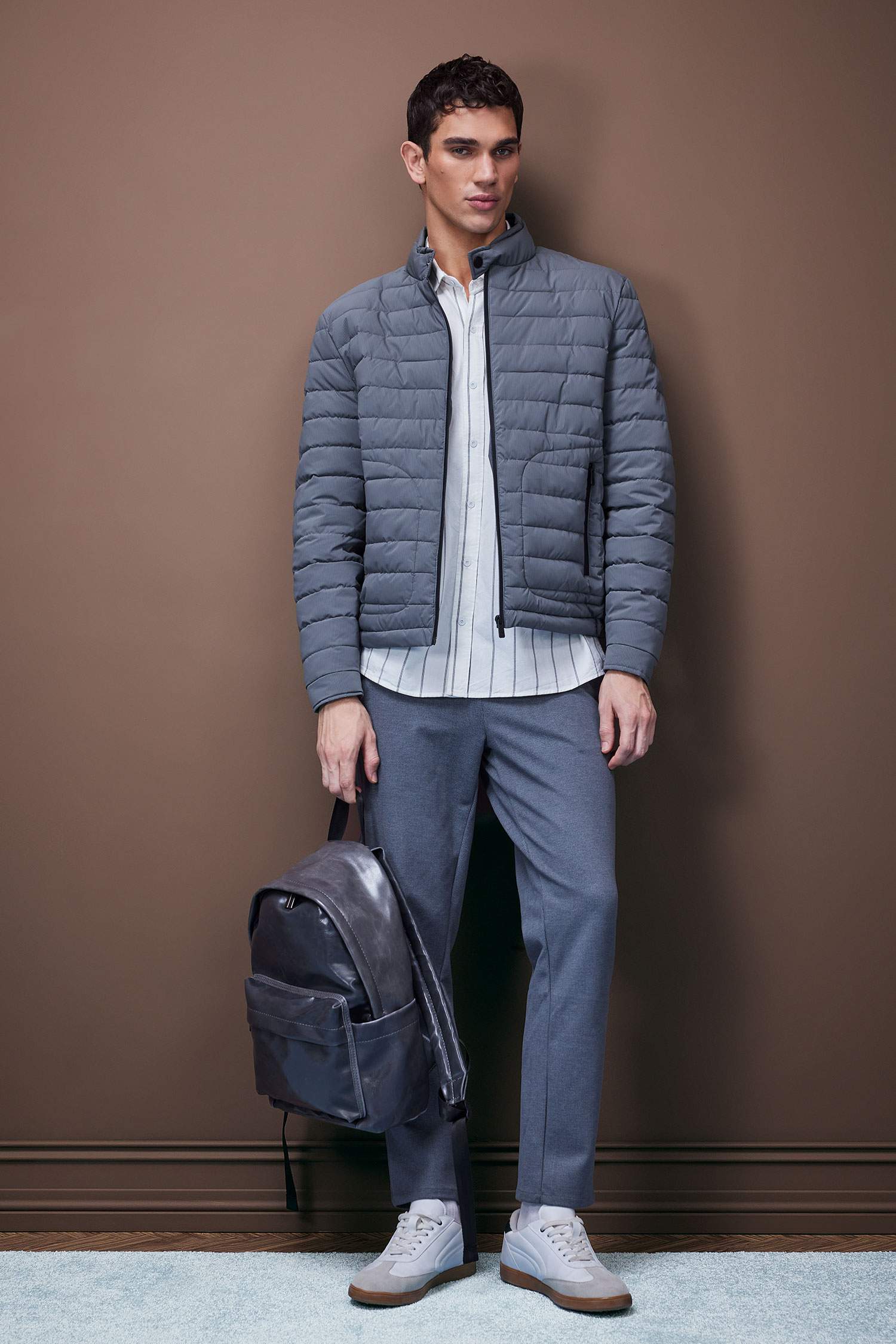 جنطة ظهر رجالي جلد صناعي