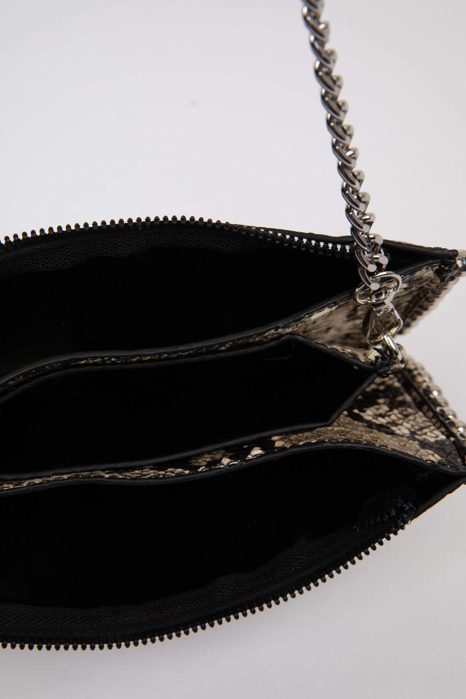 Kadın Yılan Derisi Görünümlü Çapraz Çanta