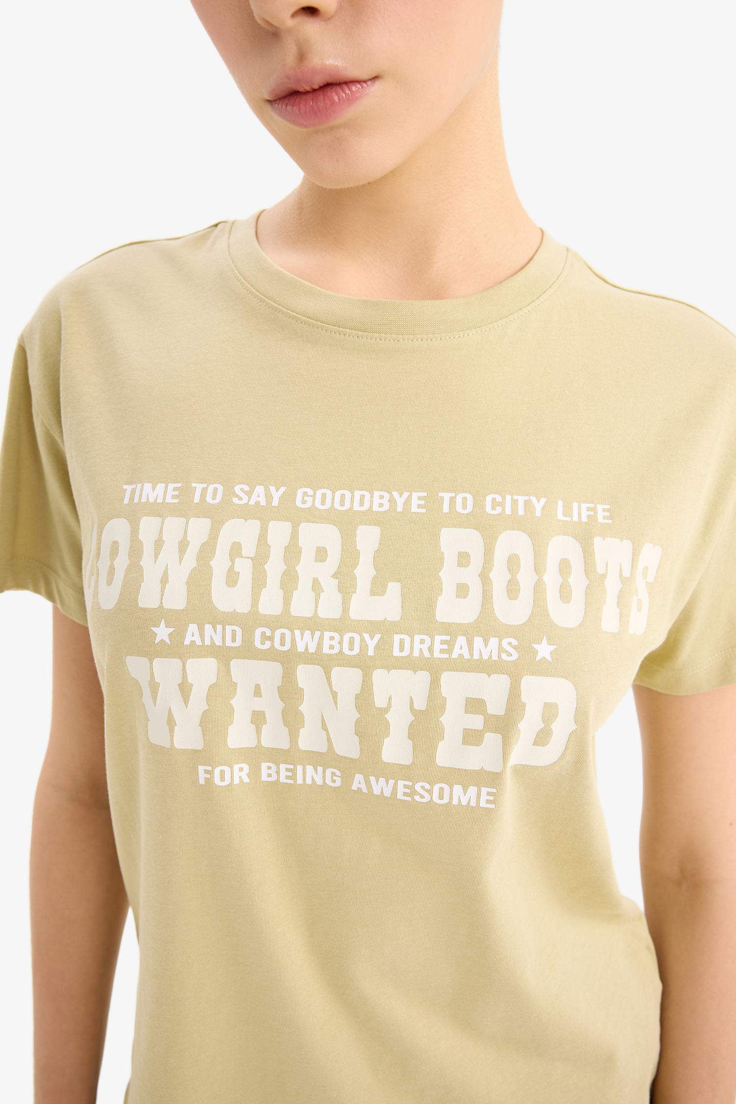 Regular Fit Crew Neck Printed T-Shirt