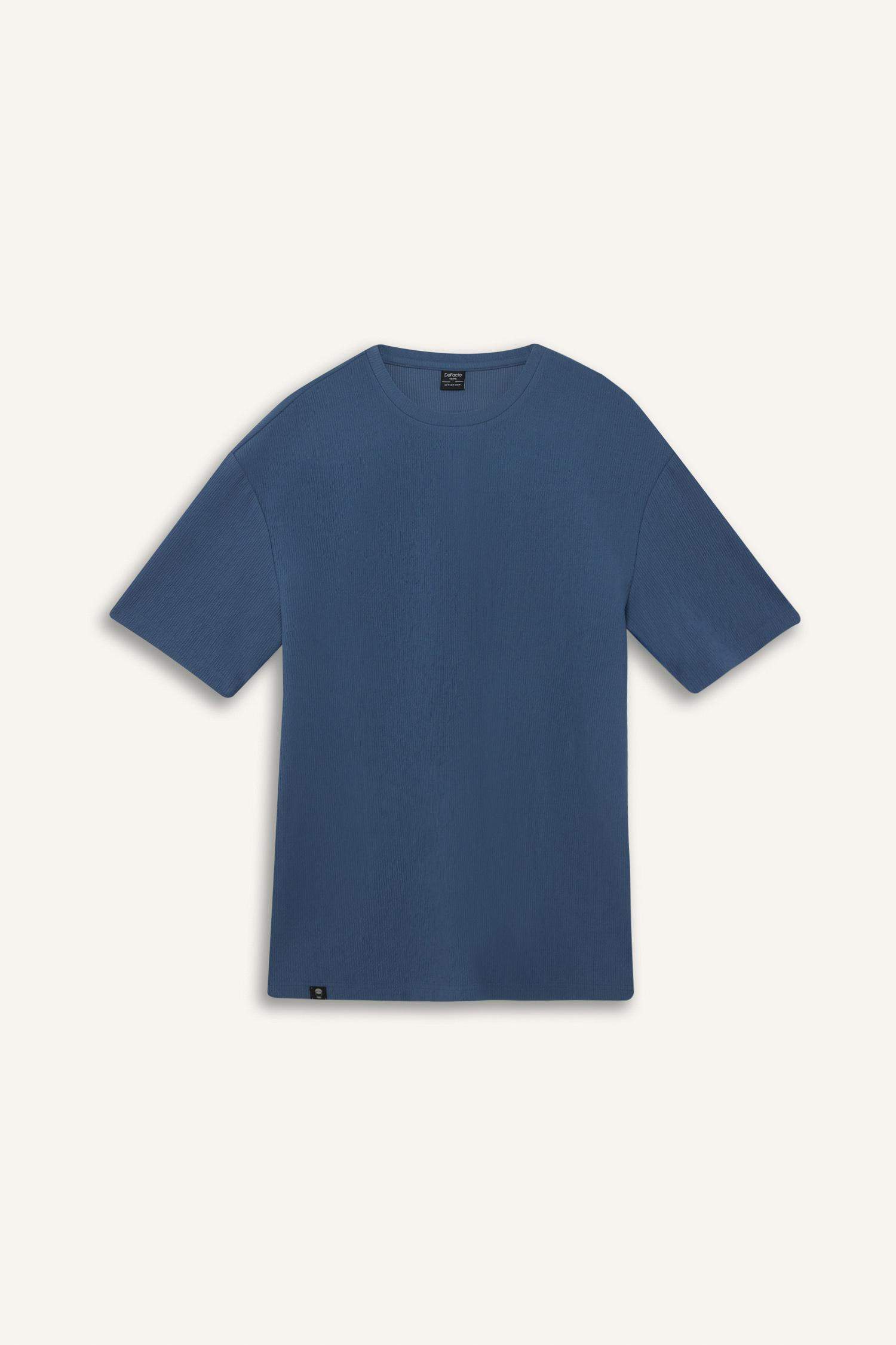 T-shirt Boxy à col rond et manches courtes