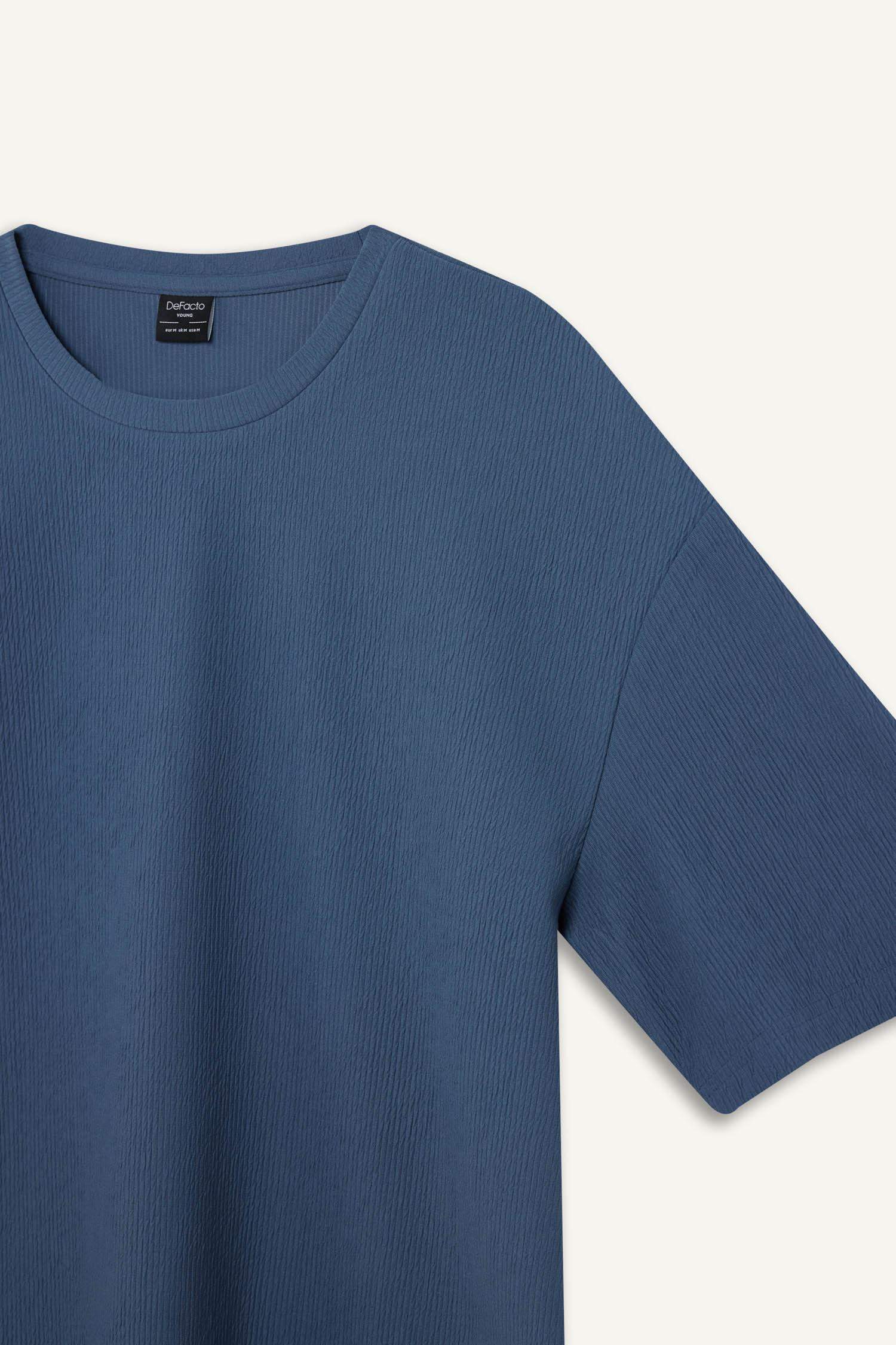 T-shirt Boxy à col rond et manches courtes