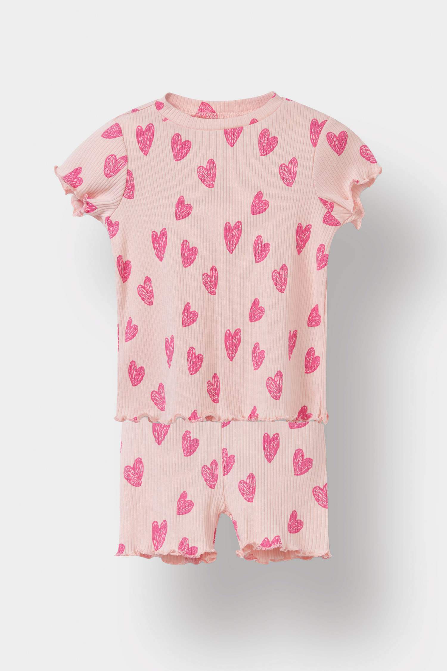 سيت بيبي بناتي شورت وتيشيرت - قطعتين