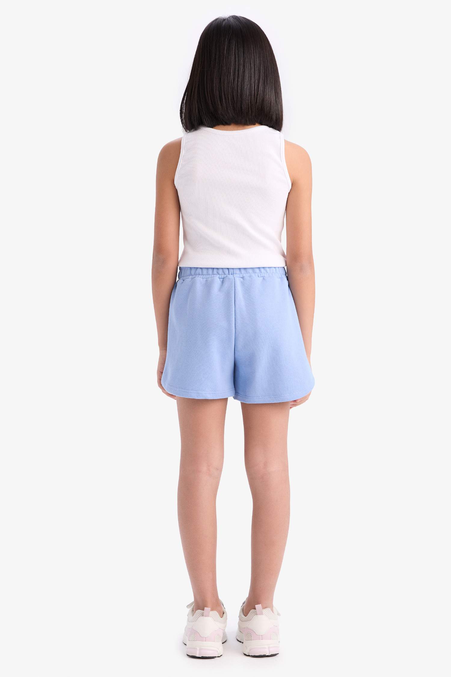 شورت بنات مطبوع بخصر مطاطي