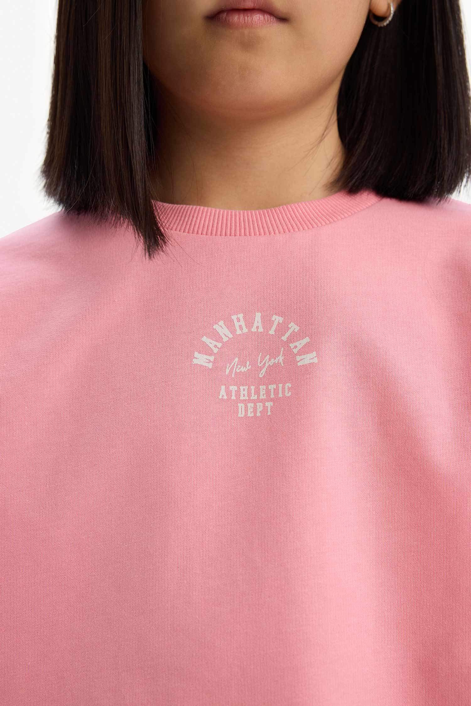 Ensemble de t-shirt imprimé et short pour fille