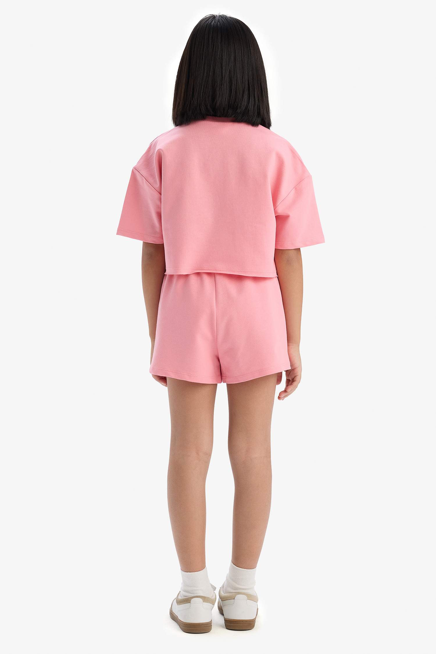 Ensemble de t-shirt imprimé et short pour fille
