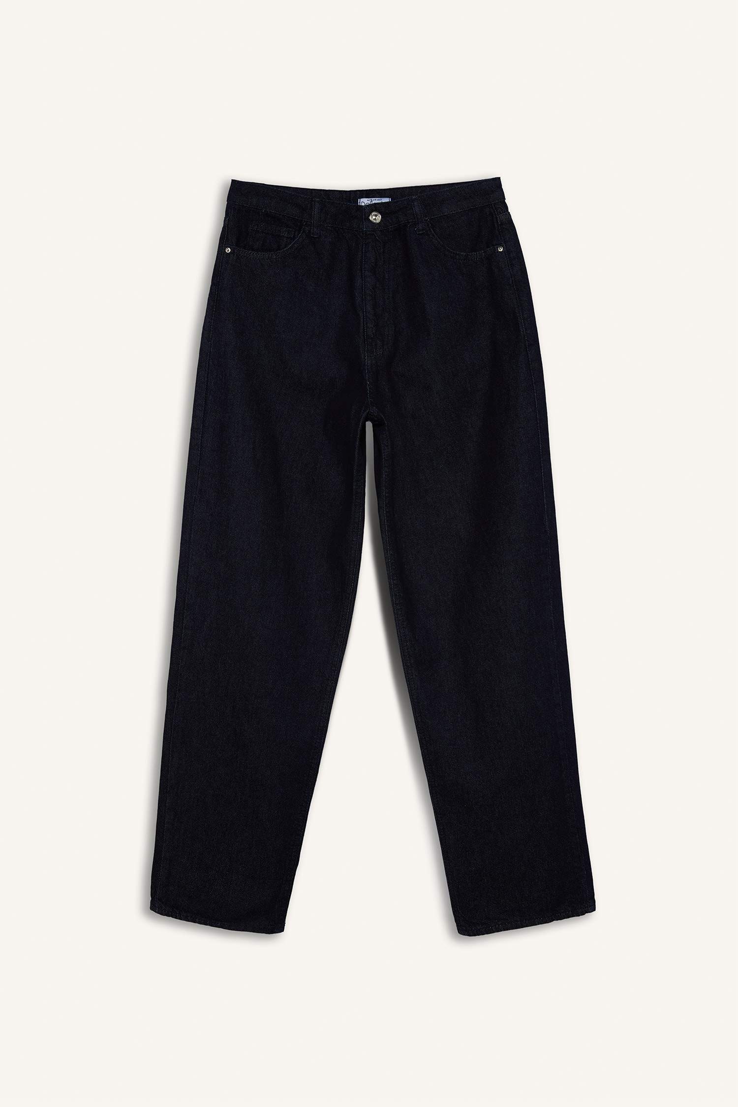 Baggy Fit High Waist Long Jeans