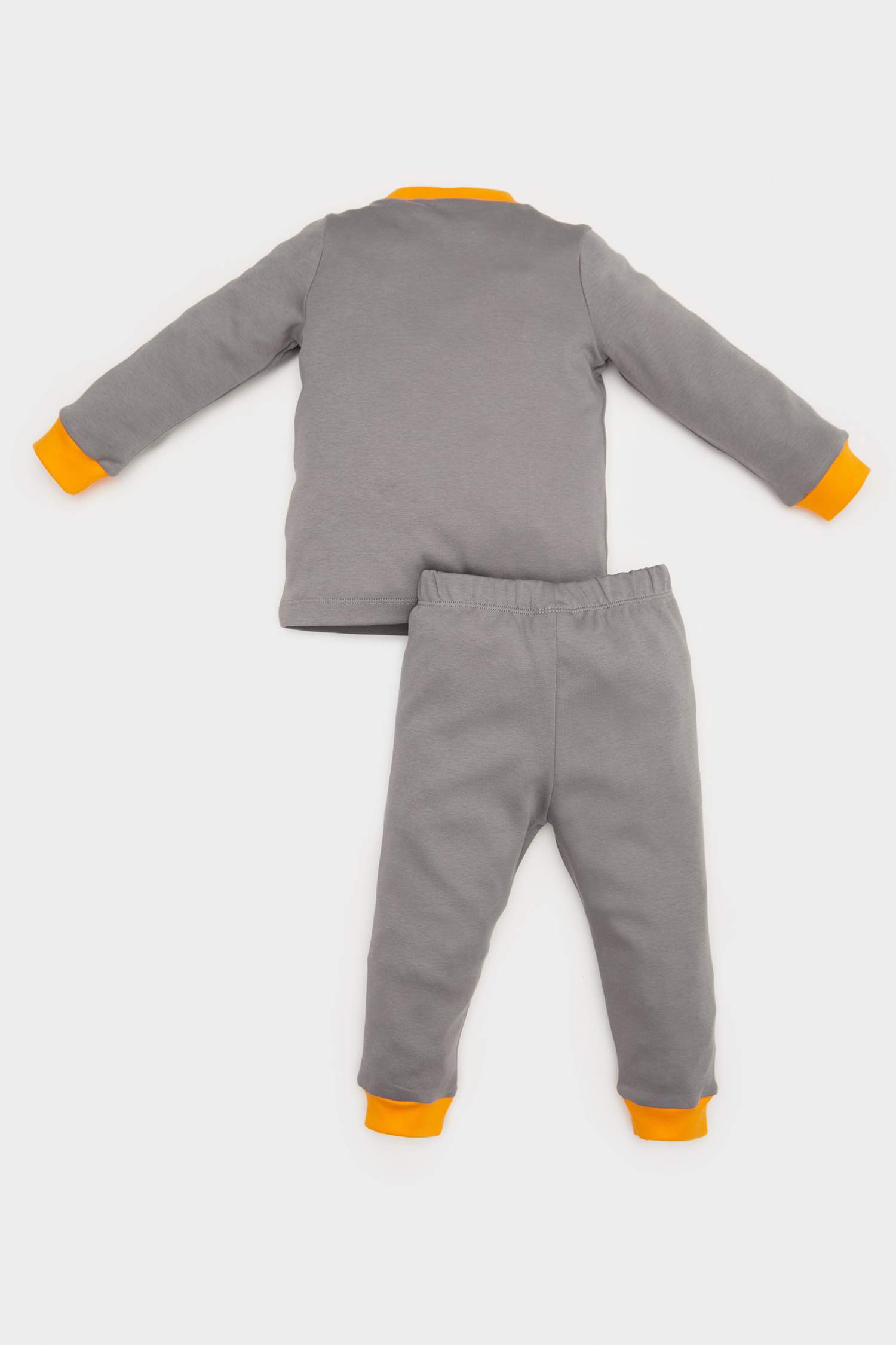 Erkek Bebek Pijama Takımı Araç Baskılı Uzun Kollu Üst Beli Lastikli Uzun Alt