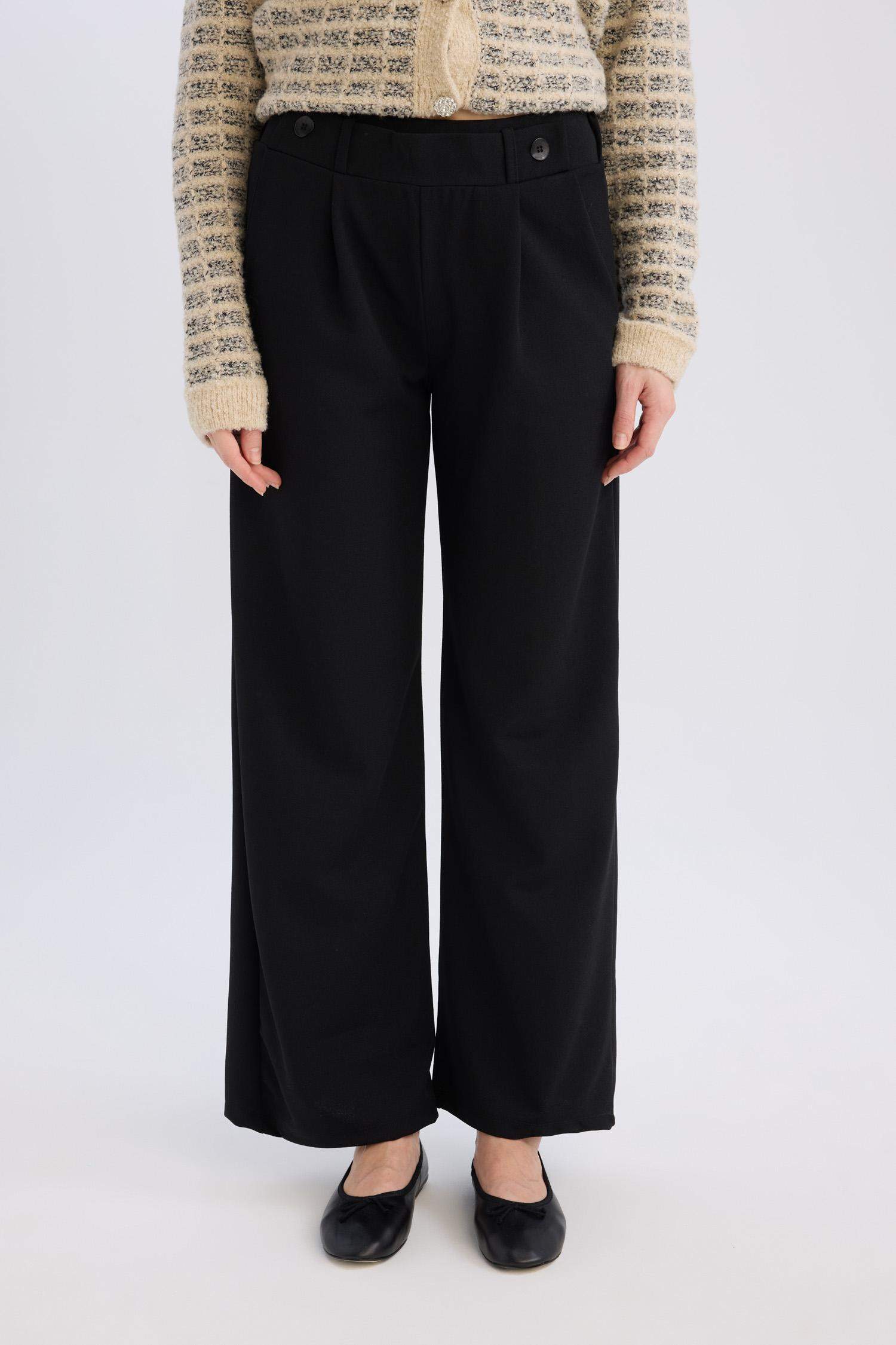 Straight Wide Geniş Paça Basic Düz Pantolon