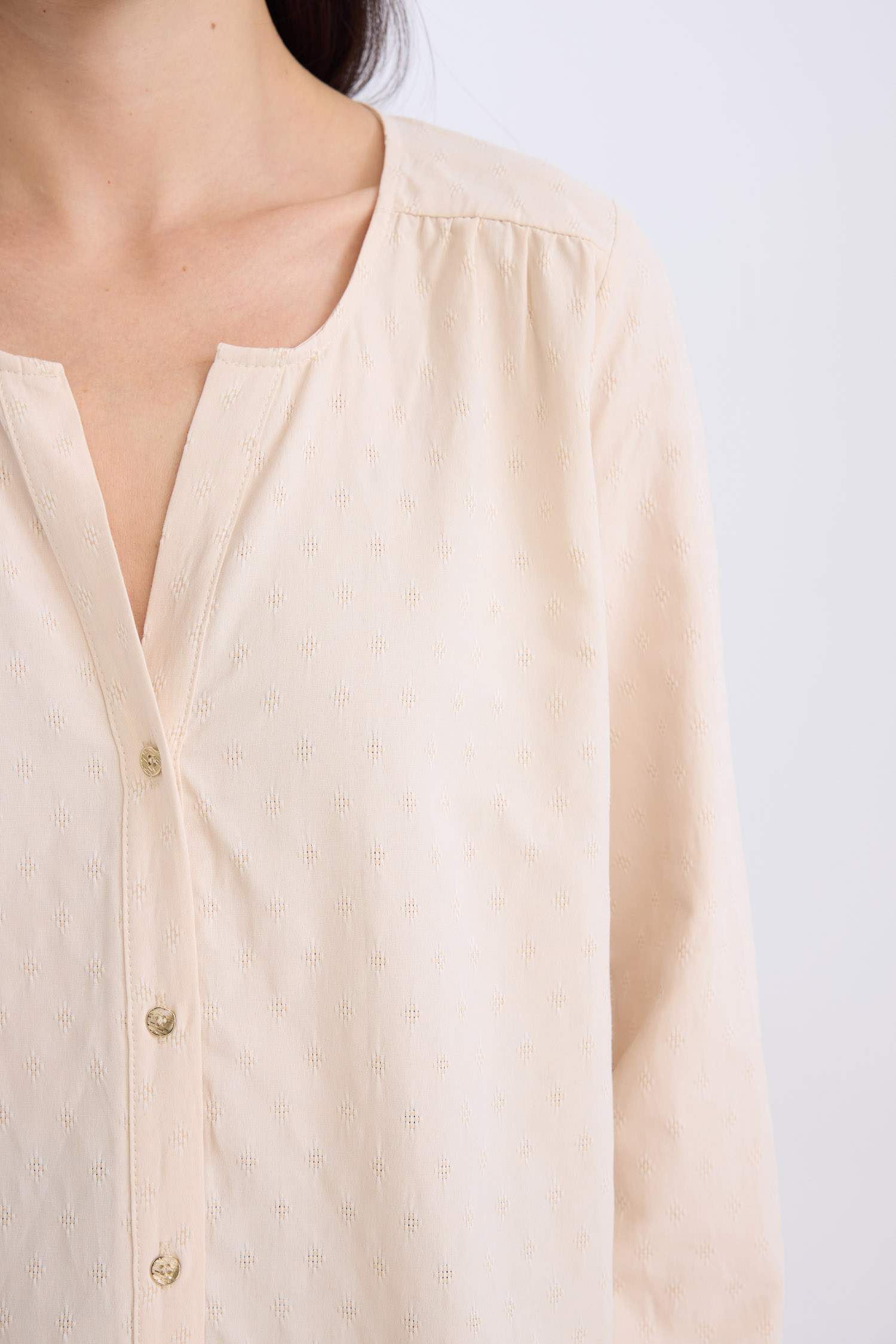 қалыпты пішім Ұзын жеңді көйлек