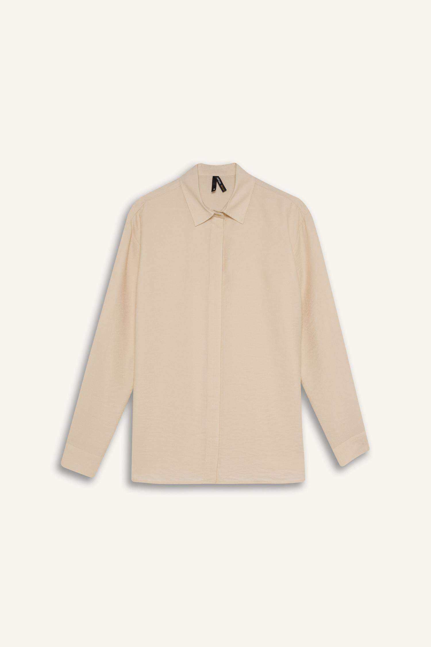 Regular Fit Basic Düz Uzun Kollu Gömlek Tunik