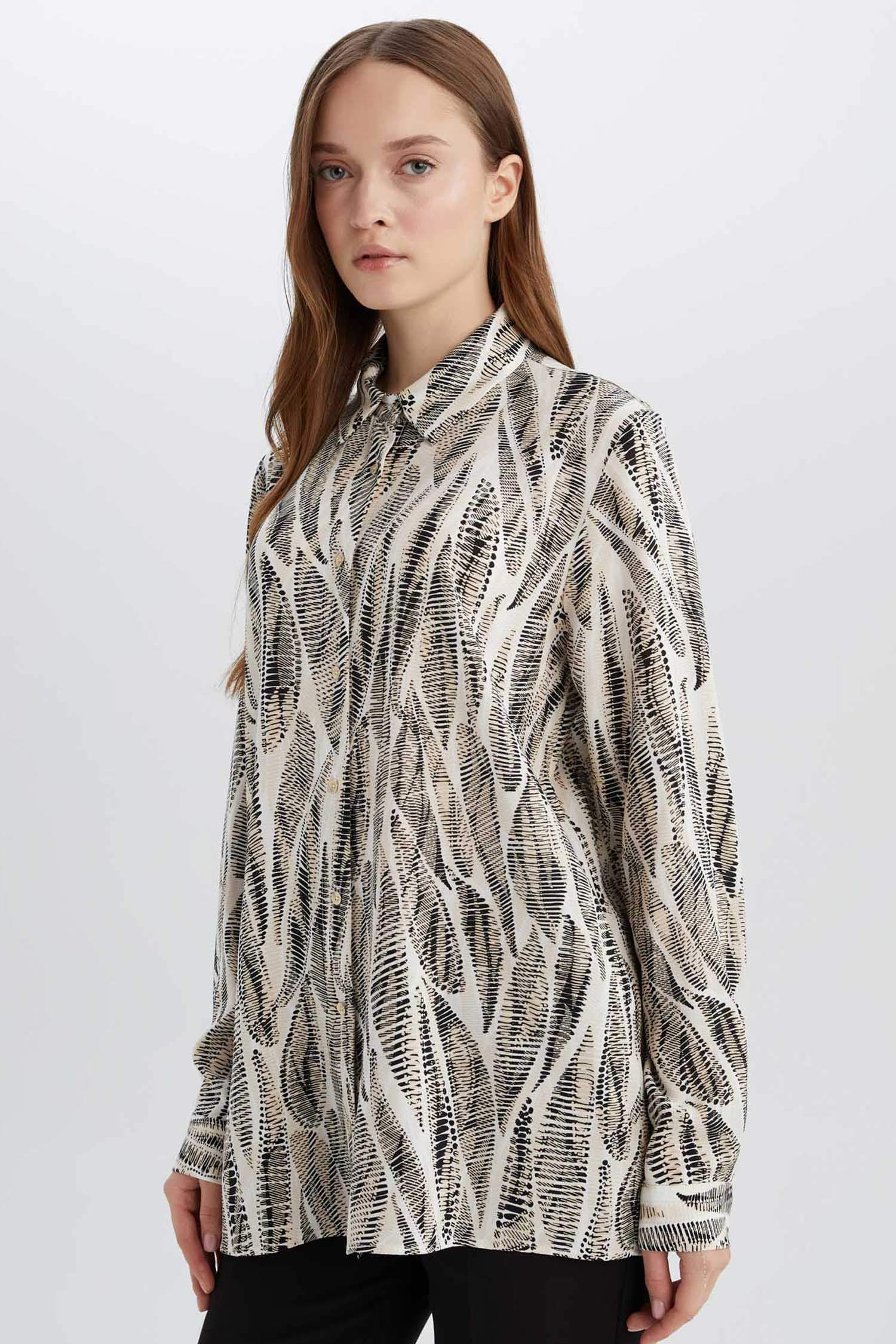 жейде мойыны Ұзын Жеңді Туника