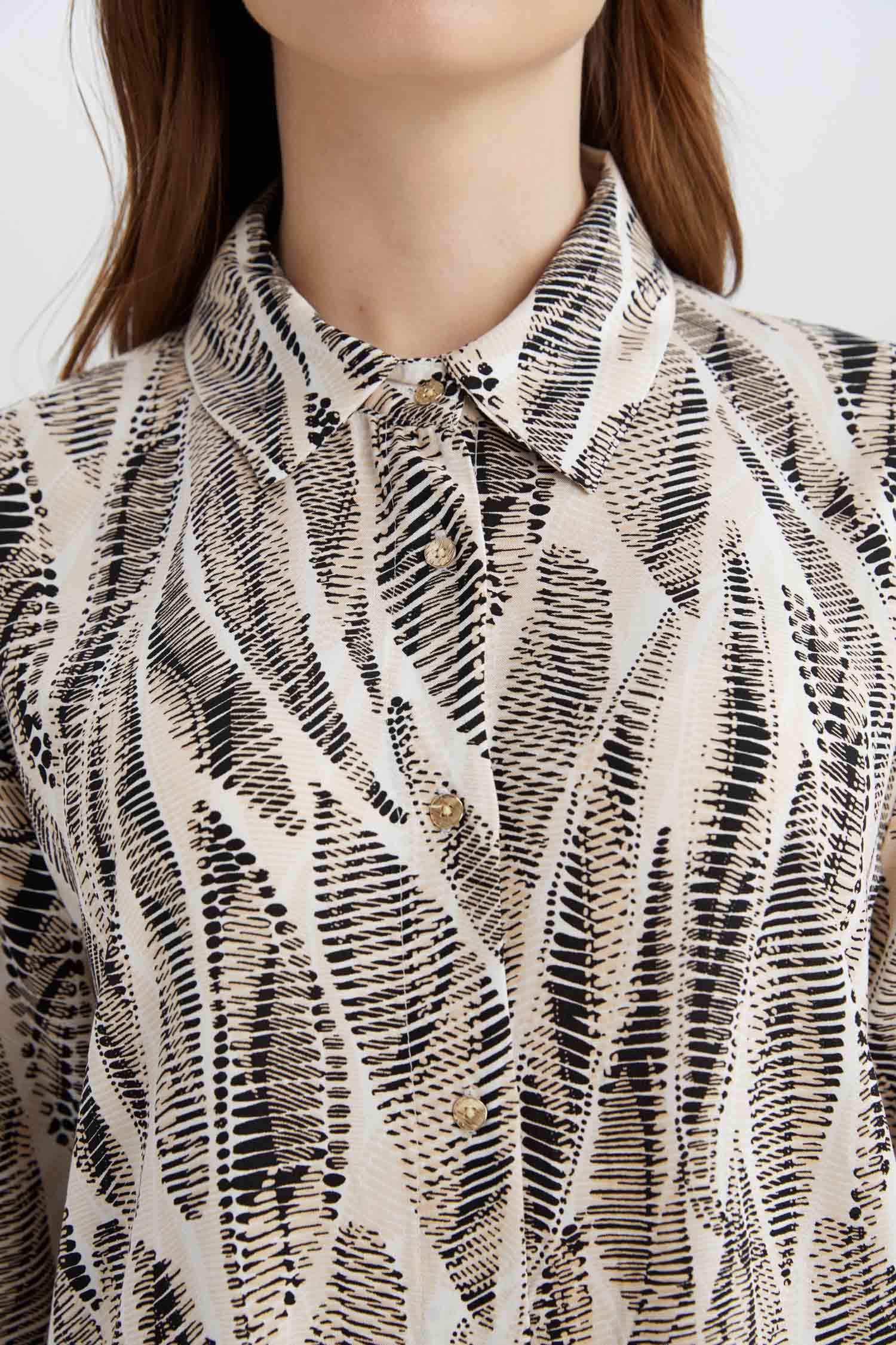 жейде мойыны Ұзын Жеңді Туника