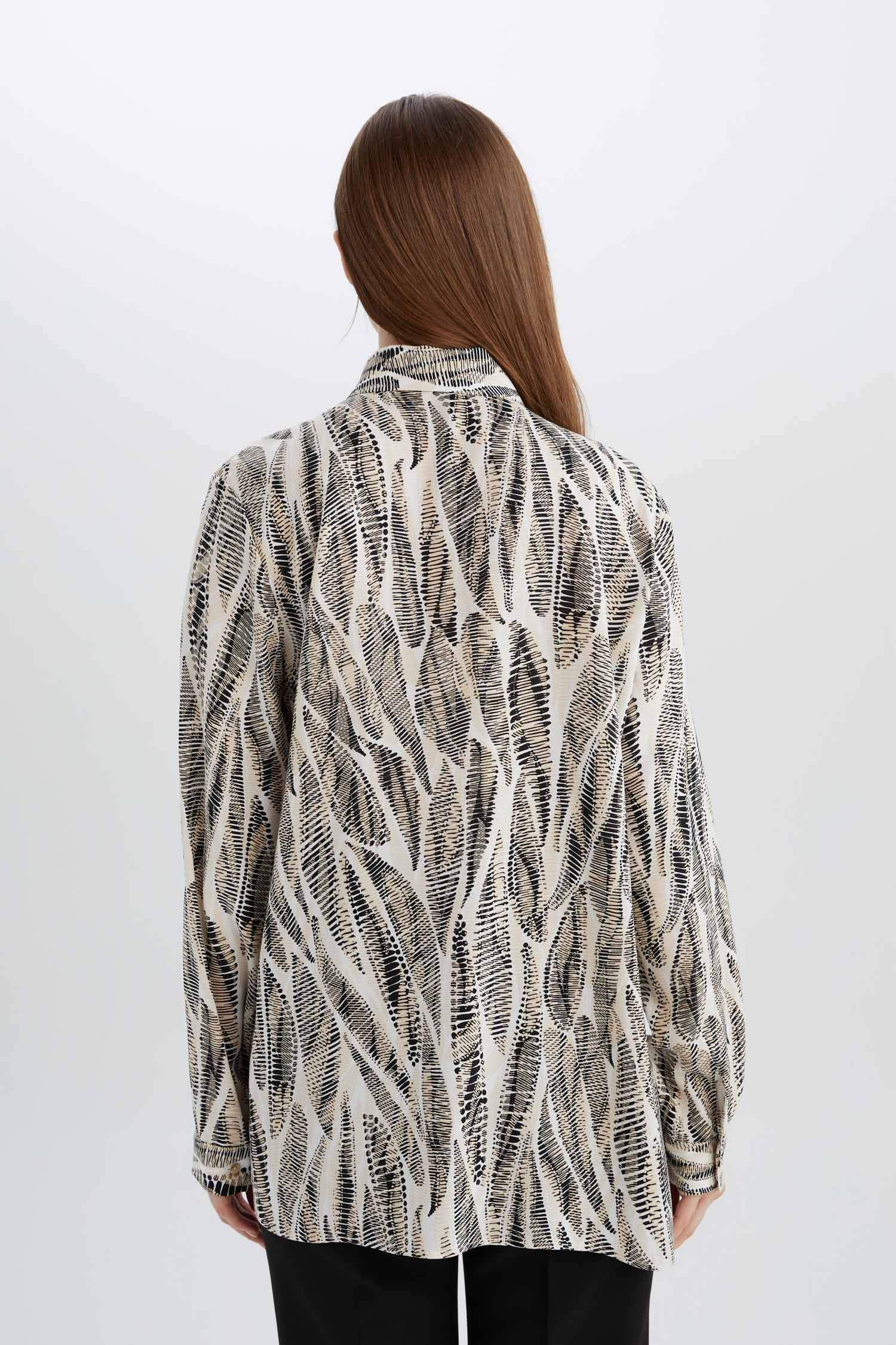 жейде мойыны Ұзын Жеңді Туника