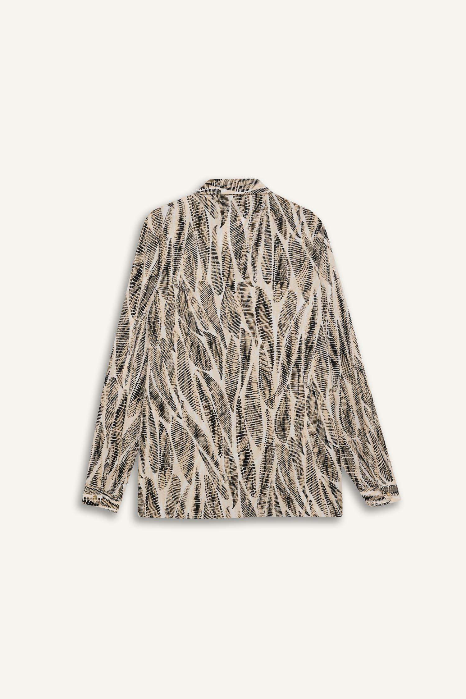 жейде мойыны Ұзын Жеңді Туника