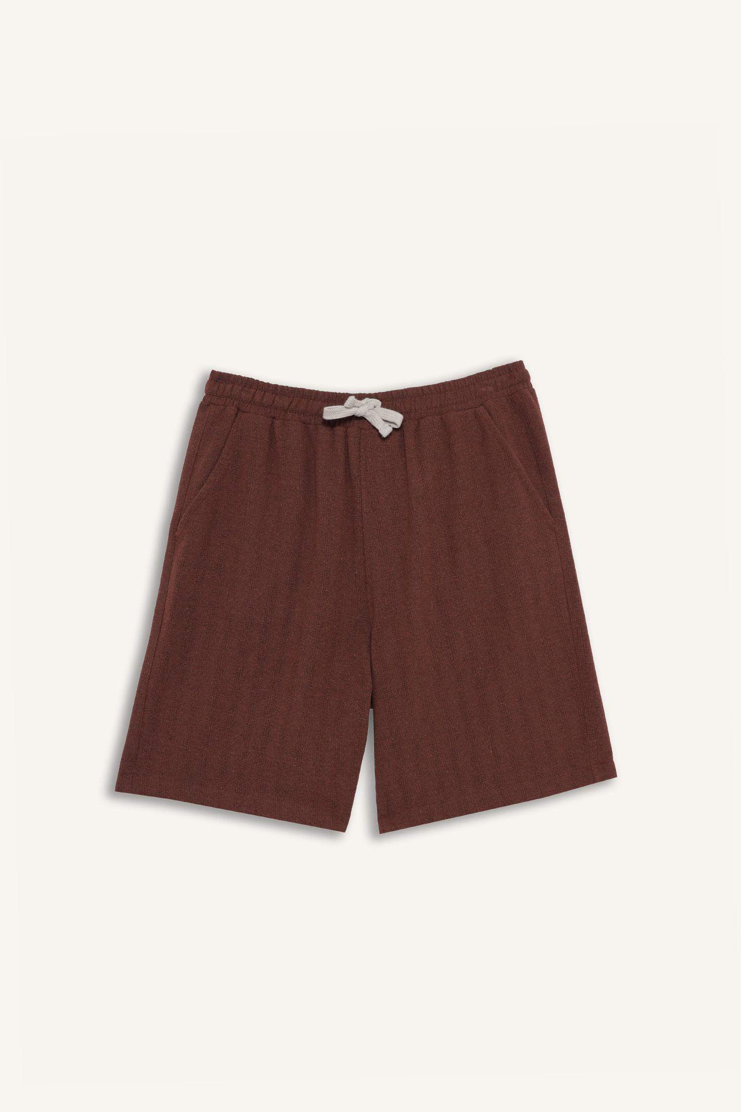 Regular Fit Jacquard Bermuda Shorts