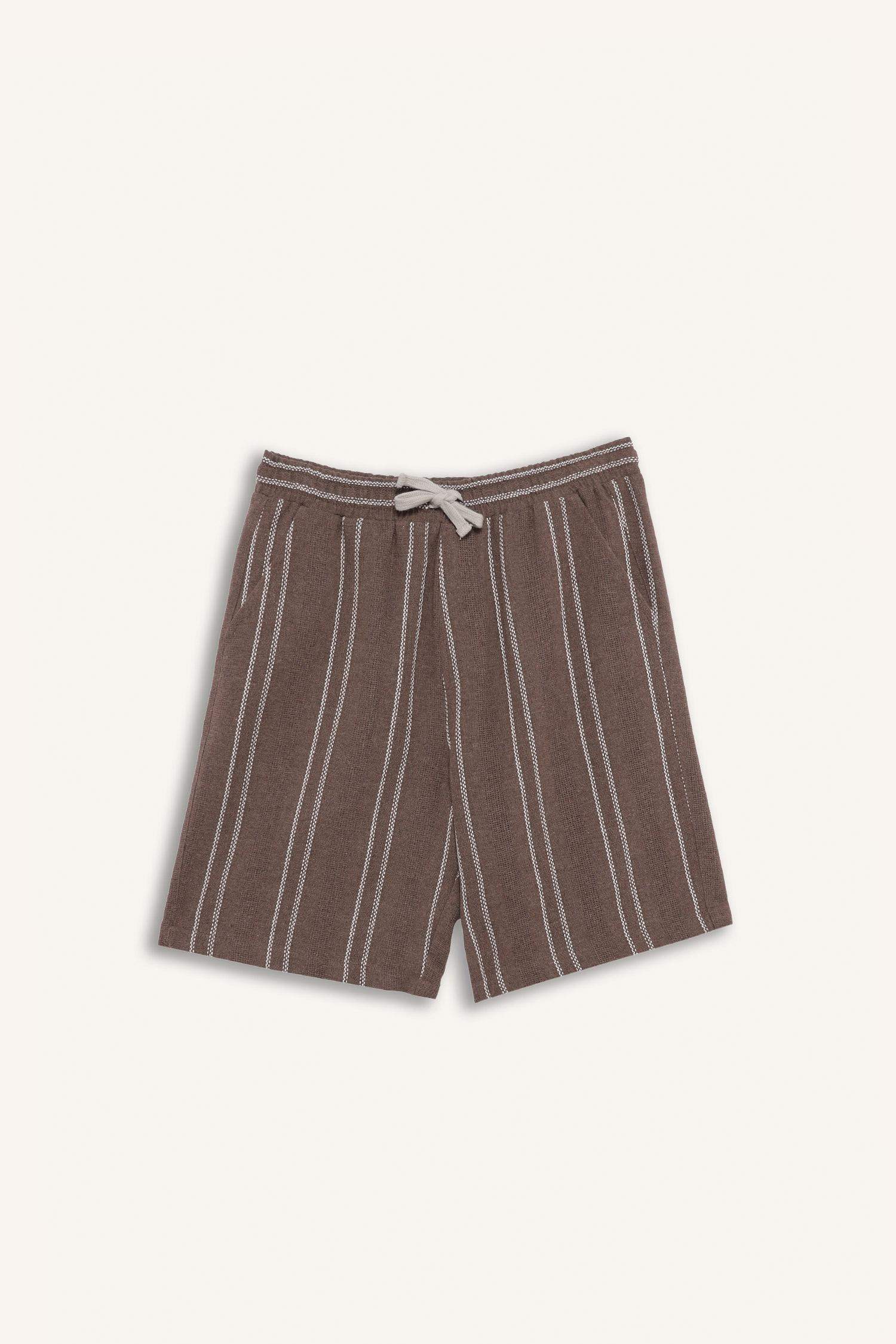 Regular Fit Jacquard Bermuda Shorts