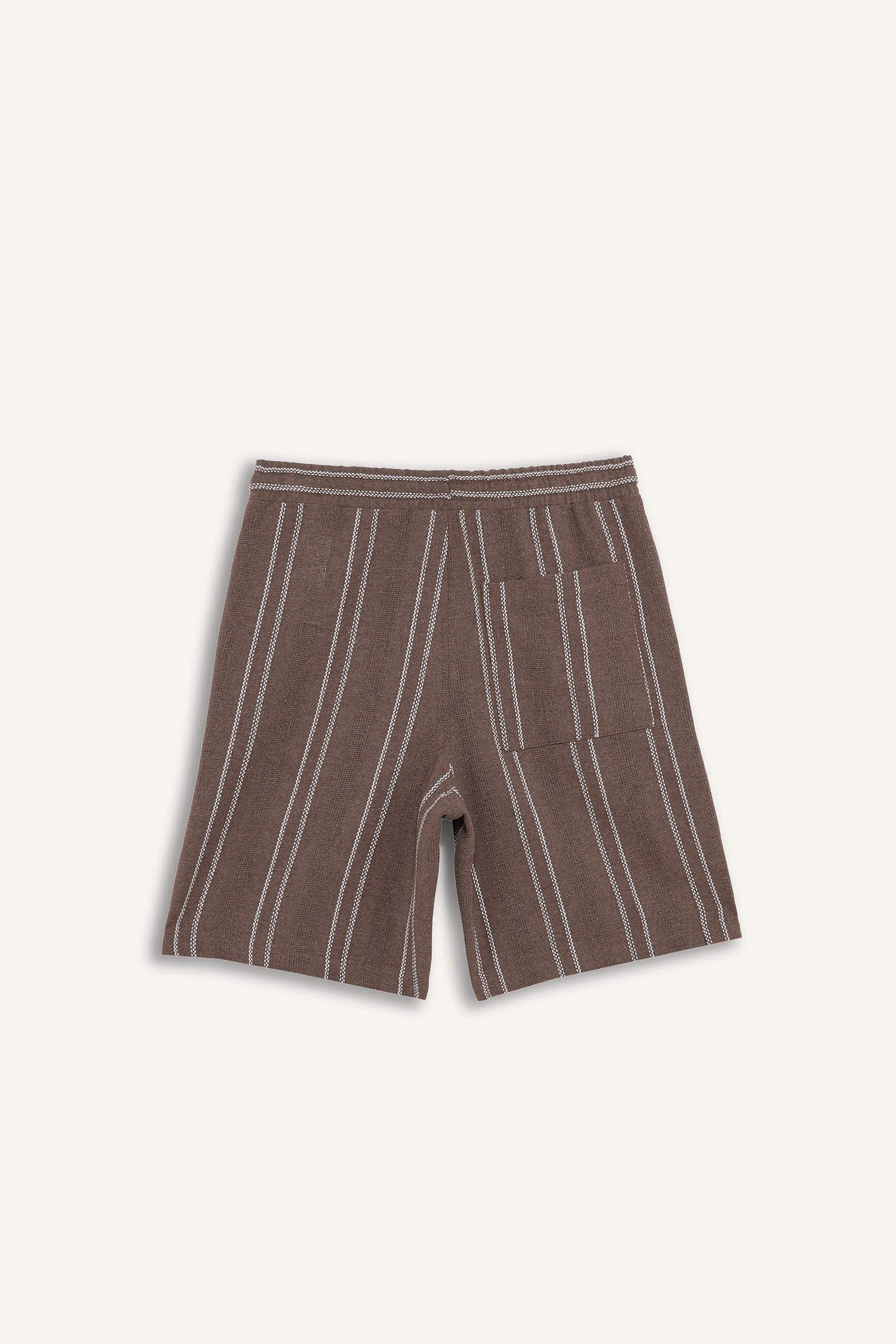 Regular Fit Jacquard Bermuda Shorts