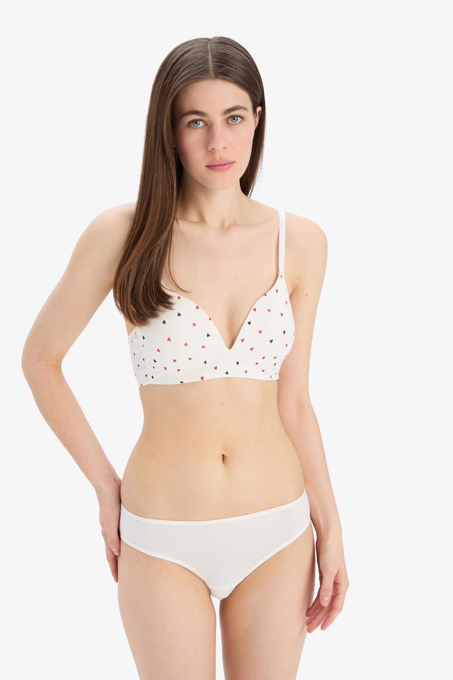 Kalp Desenli First Bra-Fall in Love