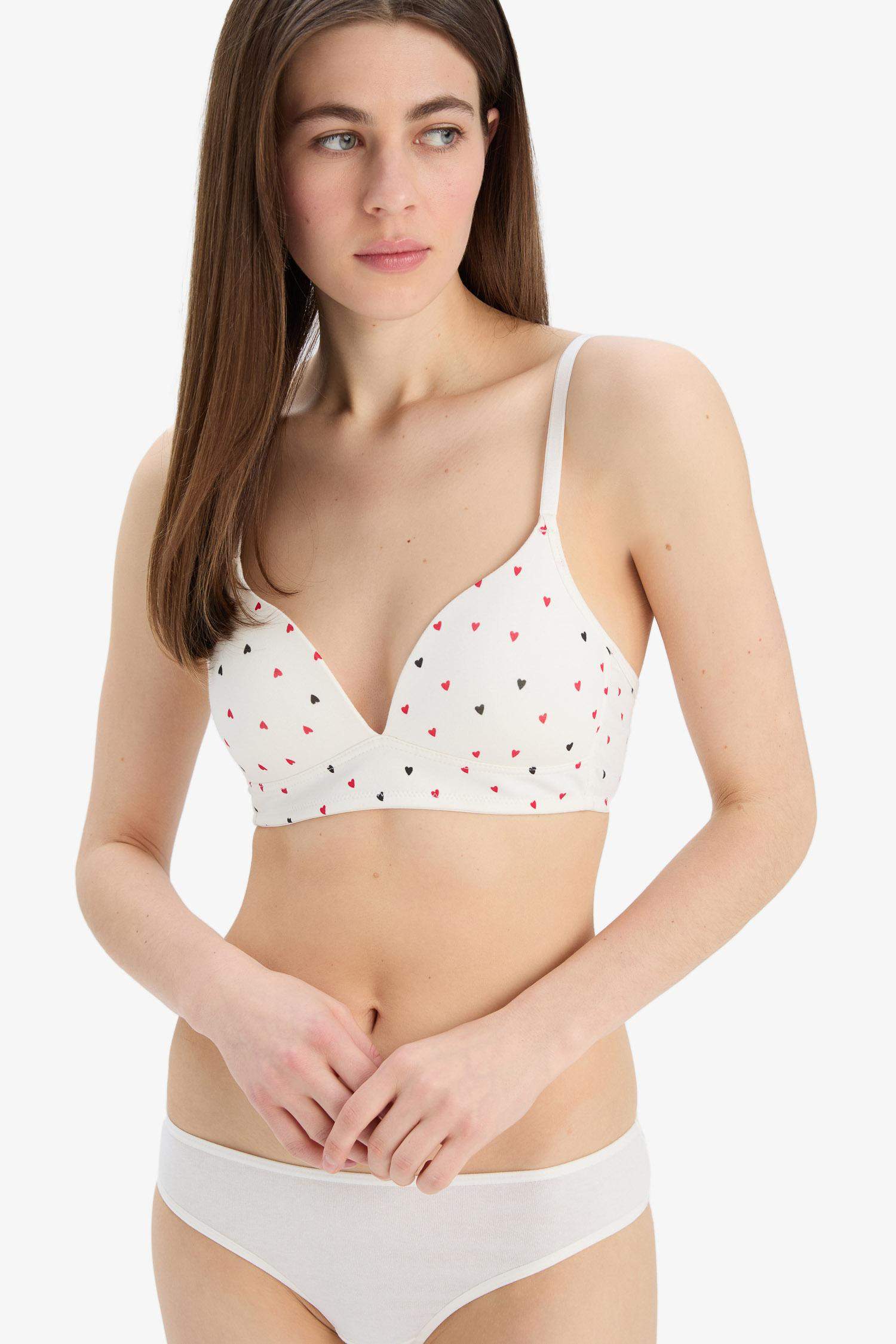 Kalp Desenli First Bra-Fall in Love