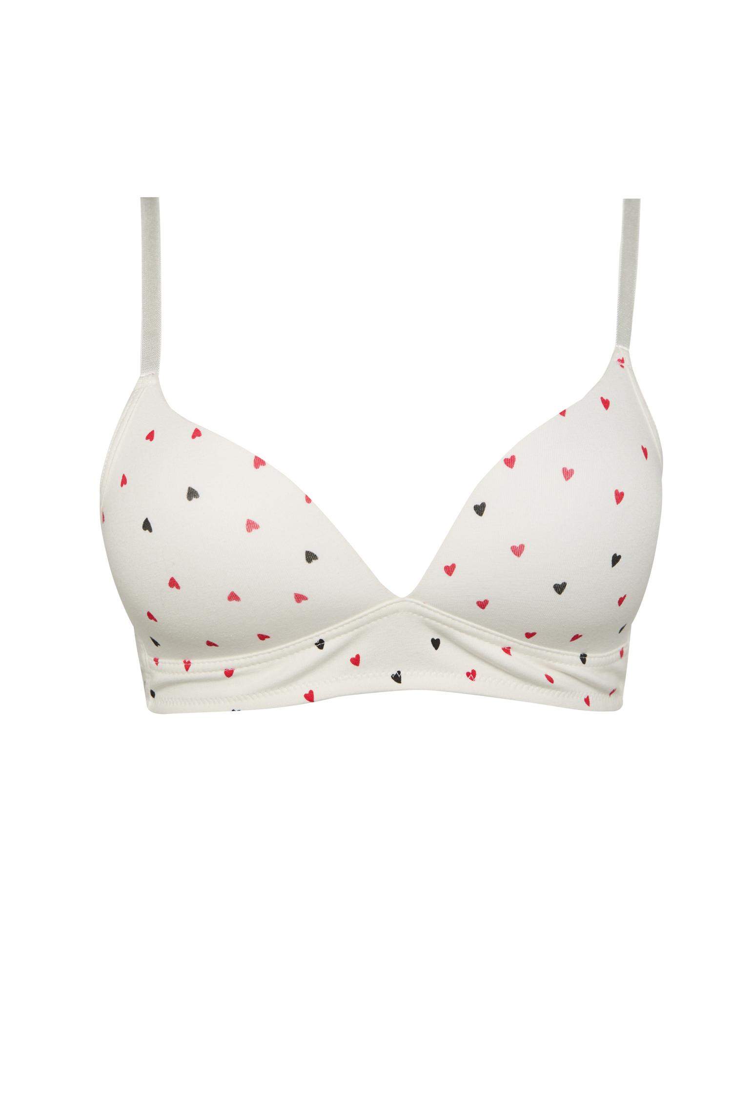 Kalp Desenli First Bra-Fall in Love