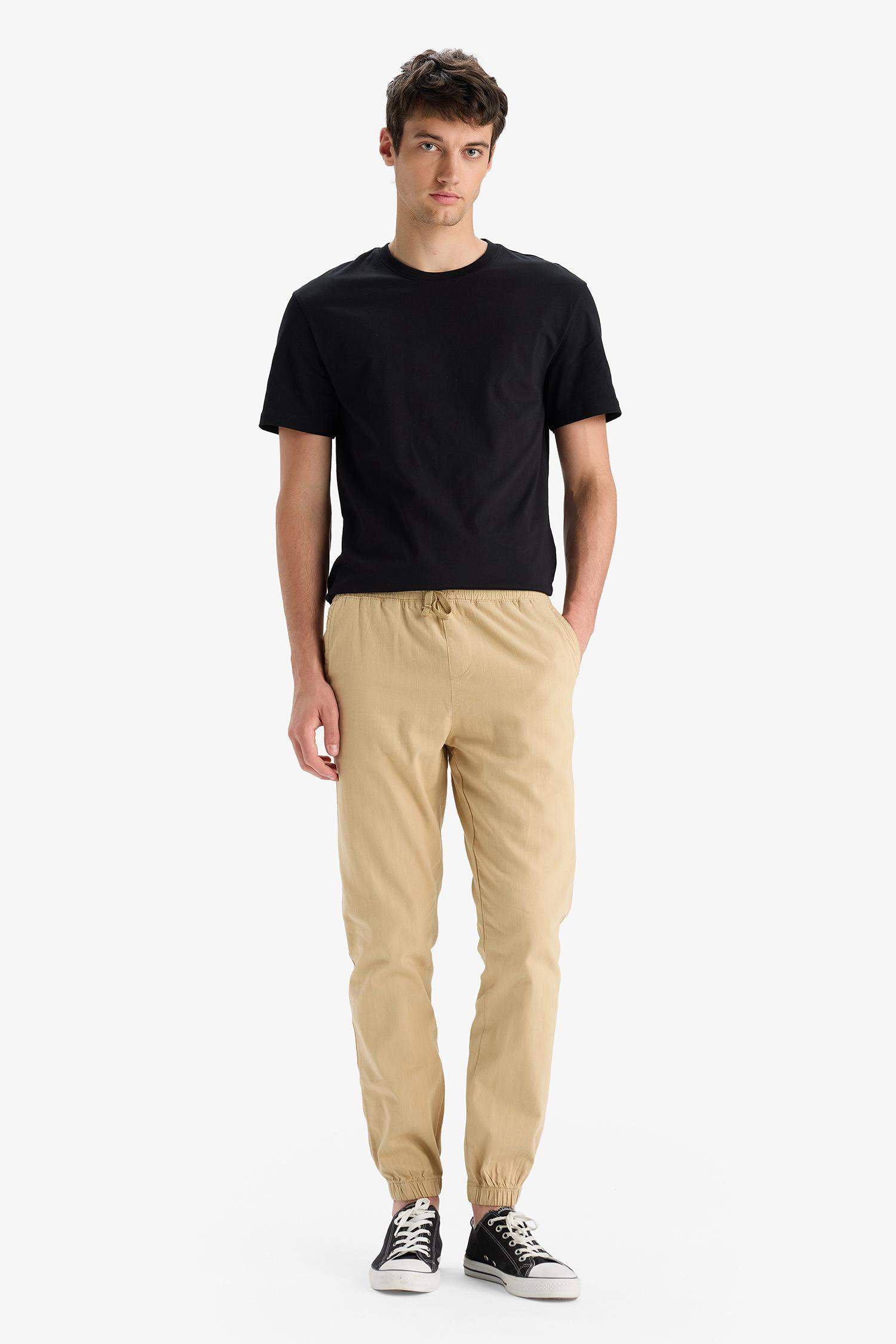 %100 Pamuk Kargo Jogger Pantolon Üç Cepli